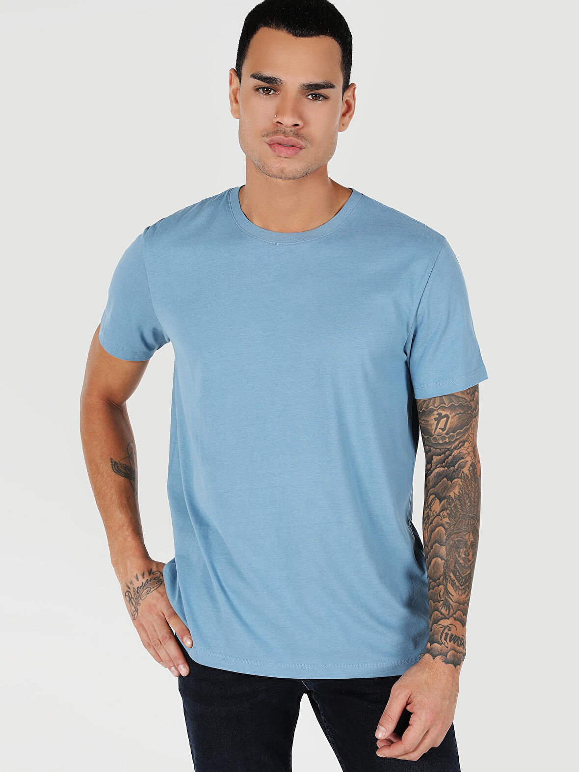 Mavi Erkek Tshirt K.kol