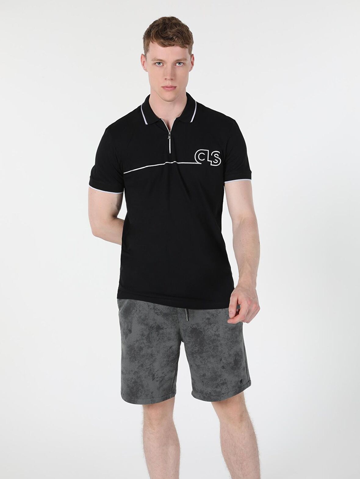 Siyah Erkek Polo K.kol