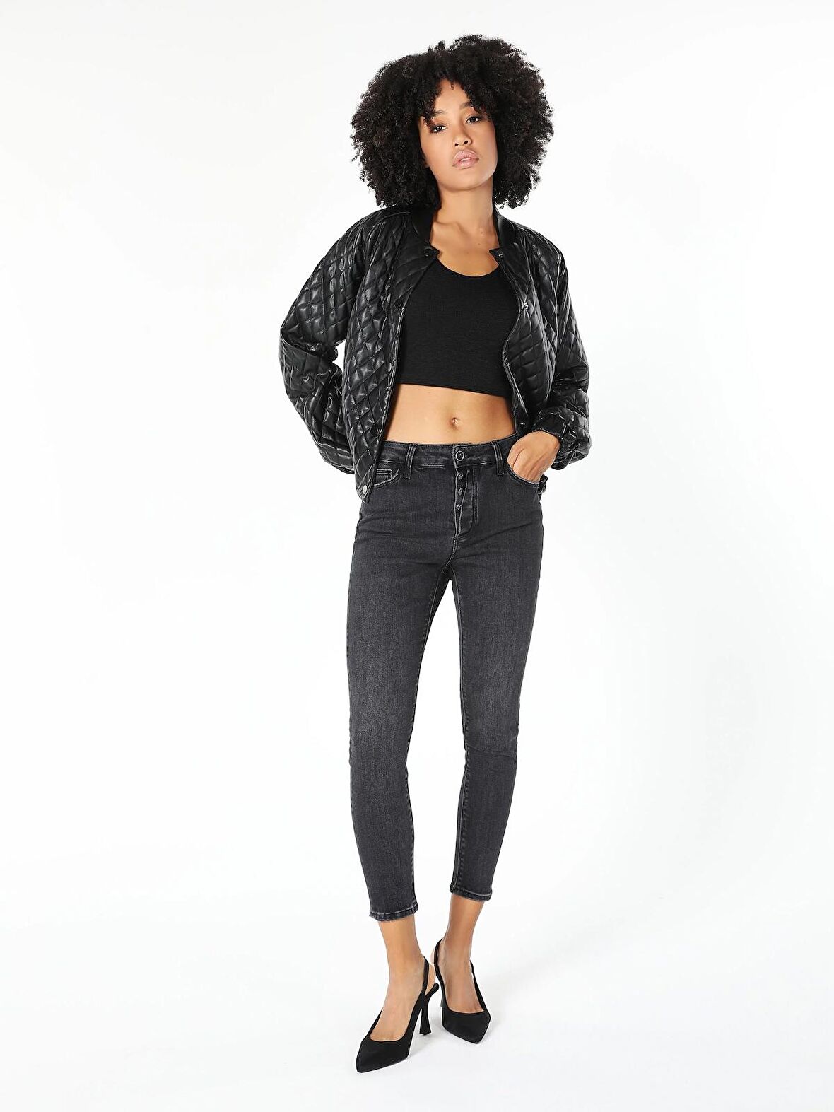 759 Lara Super Dar Kesim Normal Bel Dar Paça Denım Kadın Jean Pantolon Cl1061415