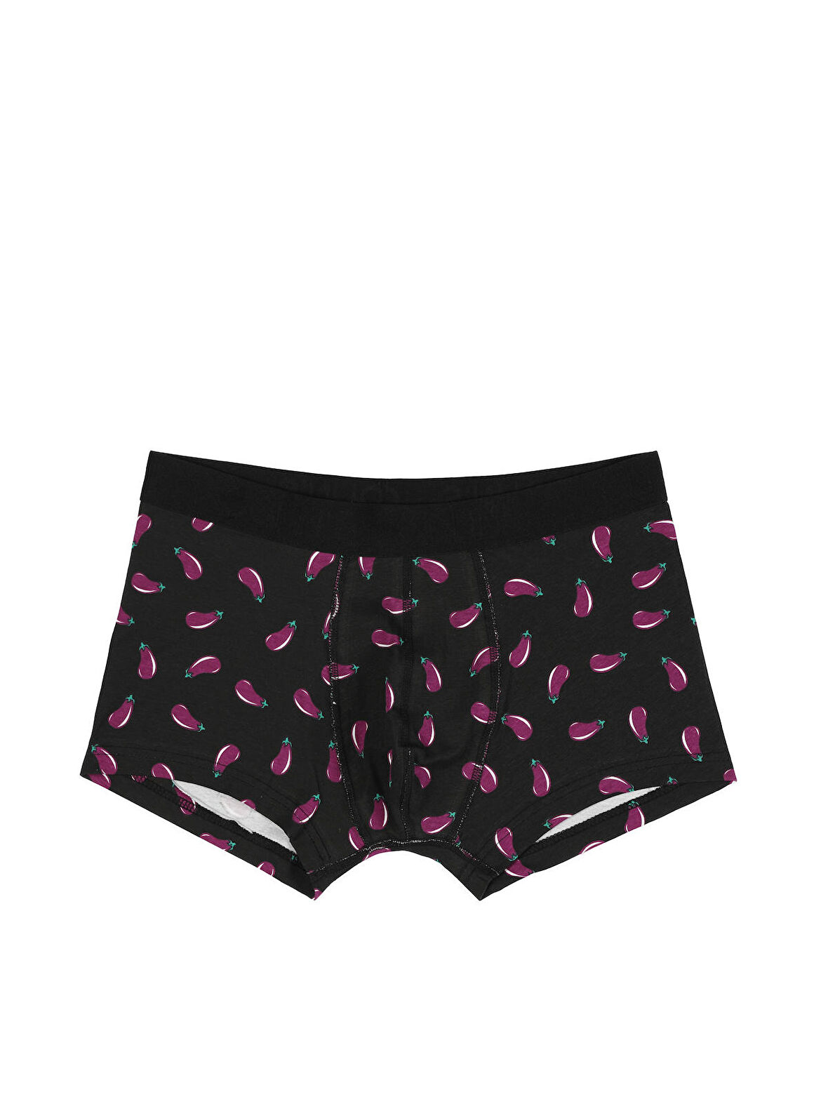 Baskılı Siyah Erkek İç Giyim