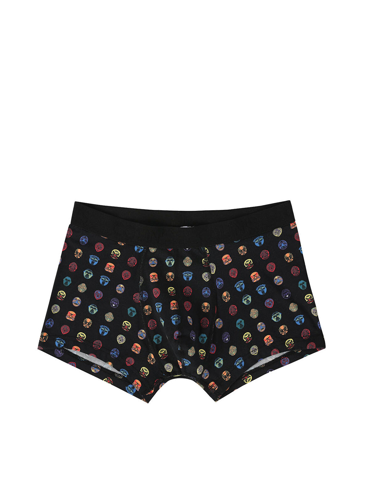 Baskılı Siyah Erkek İç Giyim