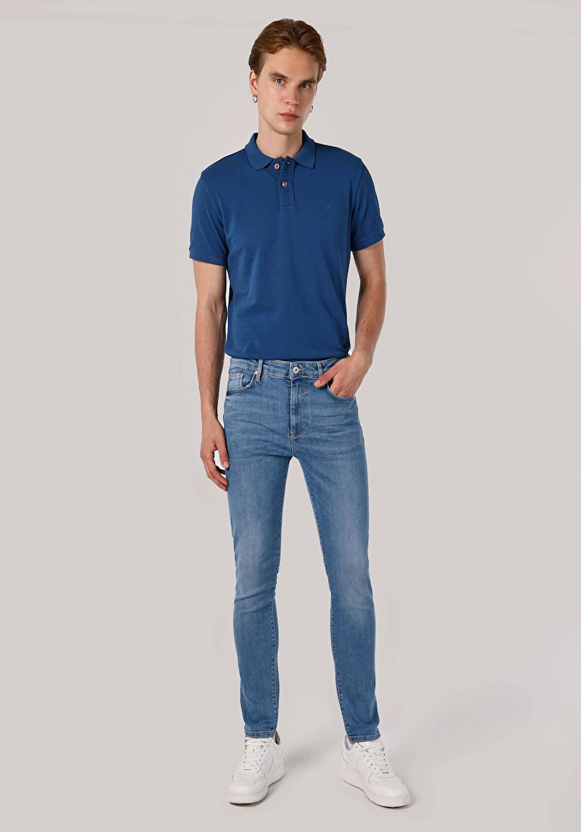 Skinny Fit   Erkek İndigo Jean Pantolon