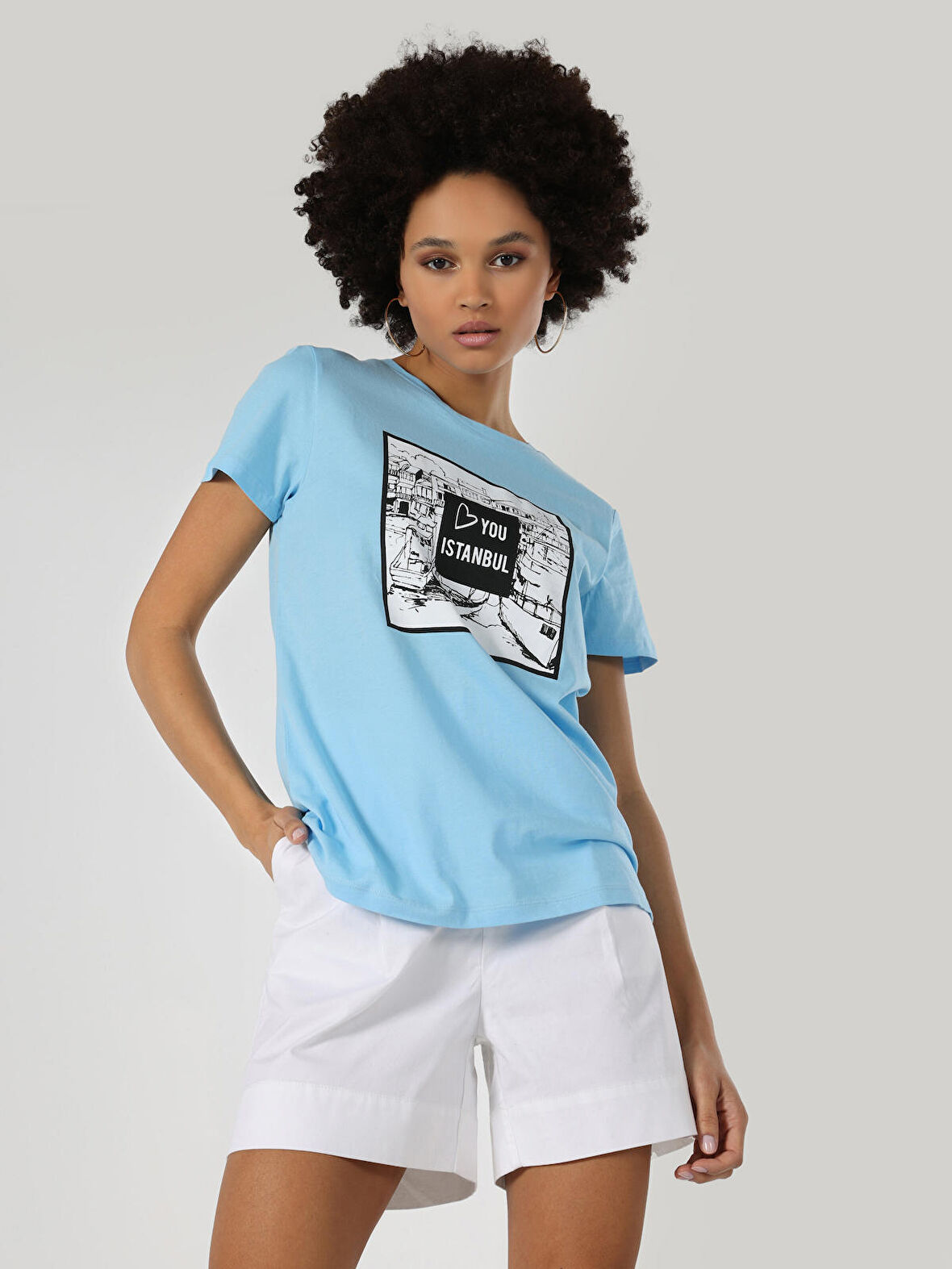 Mavi Kadın Tshirt K.kol