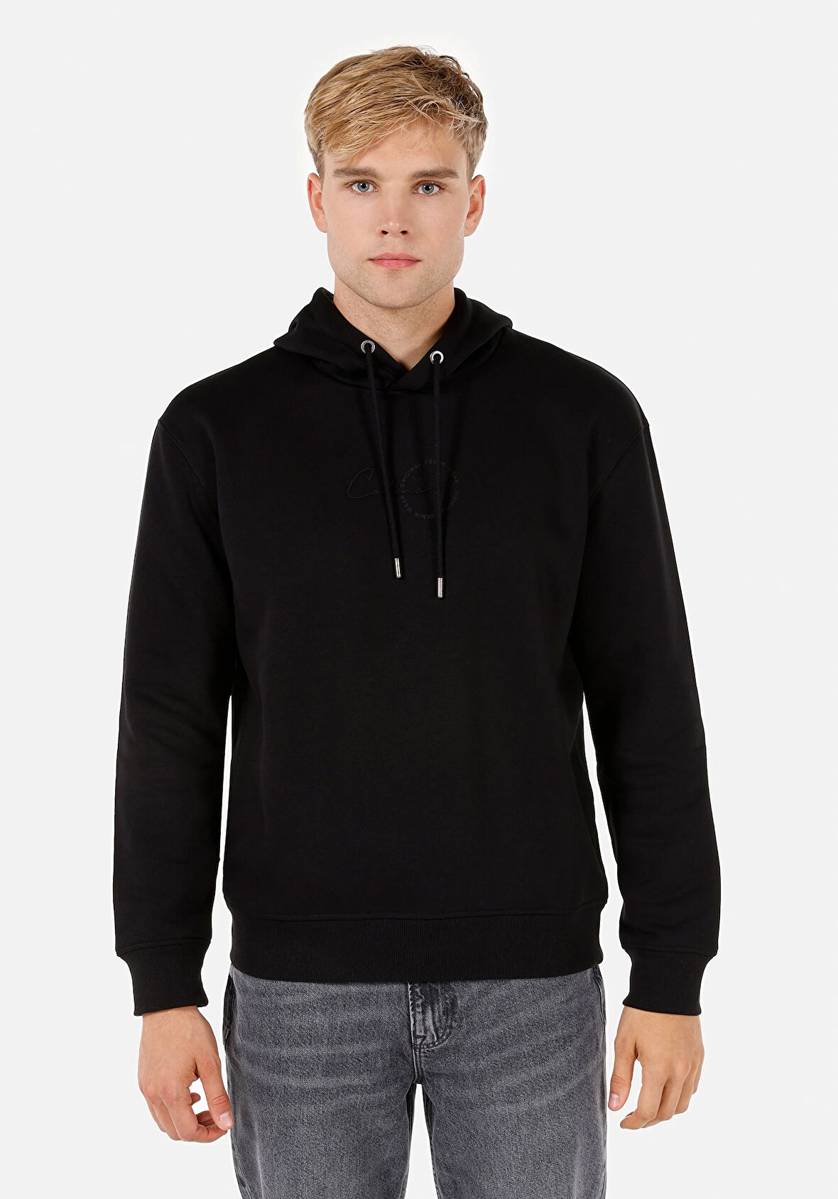 Siyah Erkek Sweatshirt