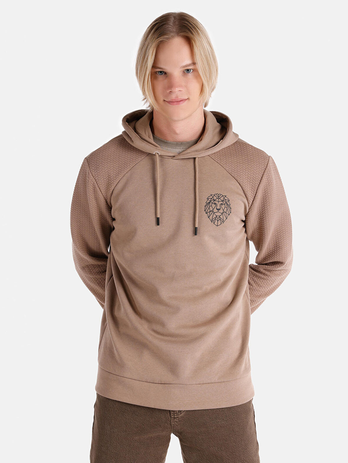 Kahverengi Erkek Tshirt U.kol