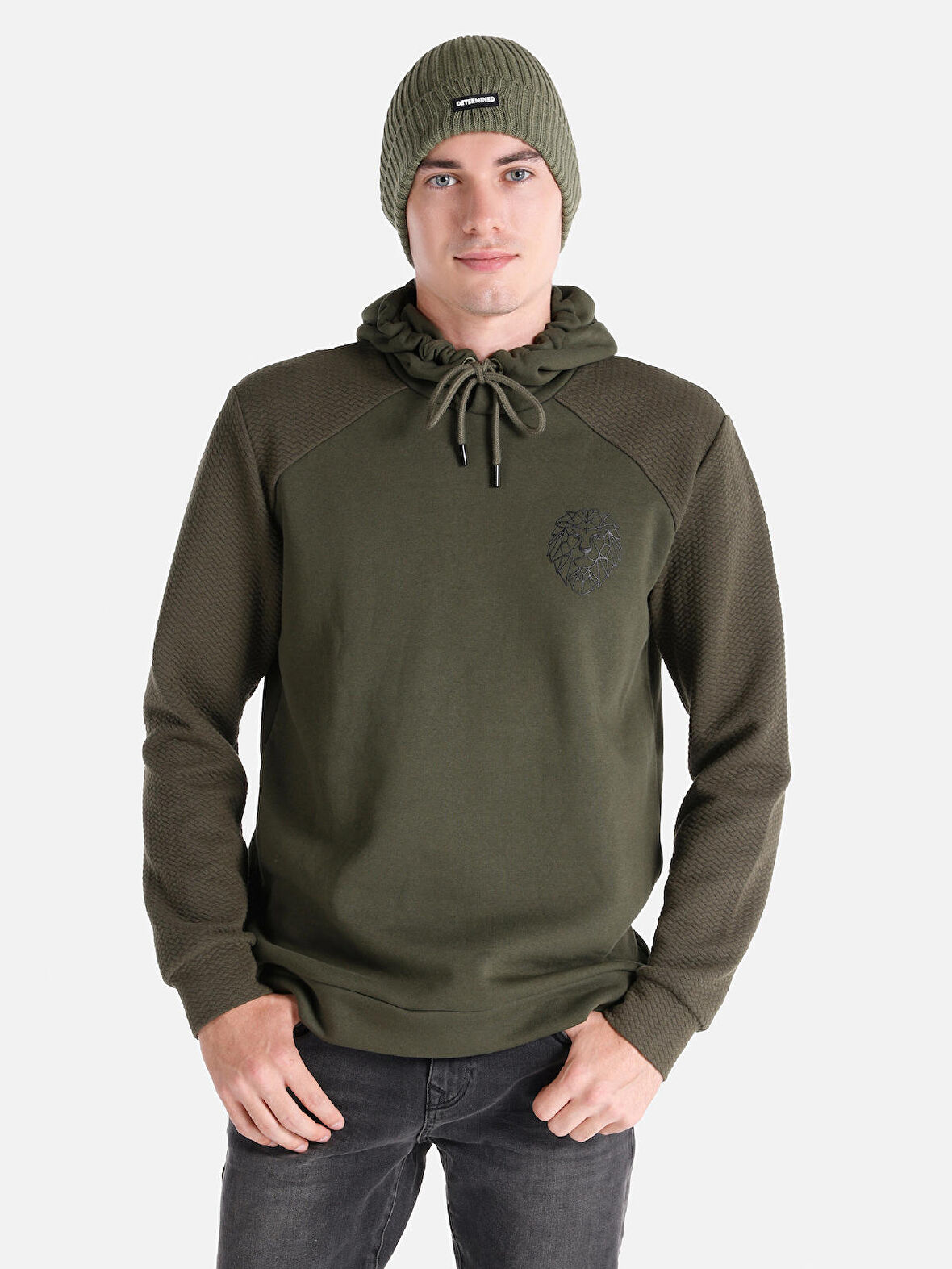 Yeşil Erkek Tshirt U.kol