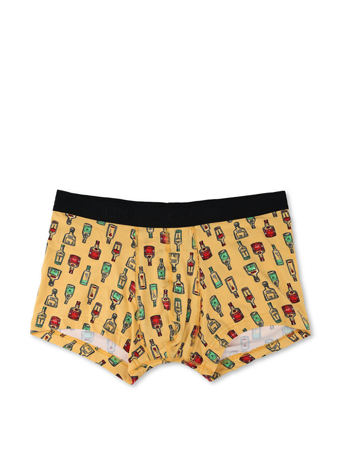 Regular Fit Baskılı Sarı Erkek İç Giyim