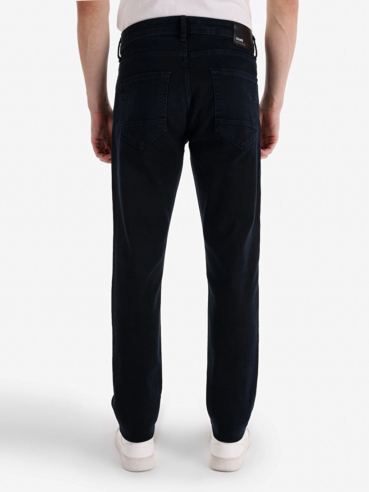044 Karl Düz Fit Düşük Bel Düz Paça Koyu Mavi Erkek Pantolon Cl1066338
