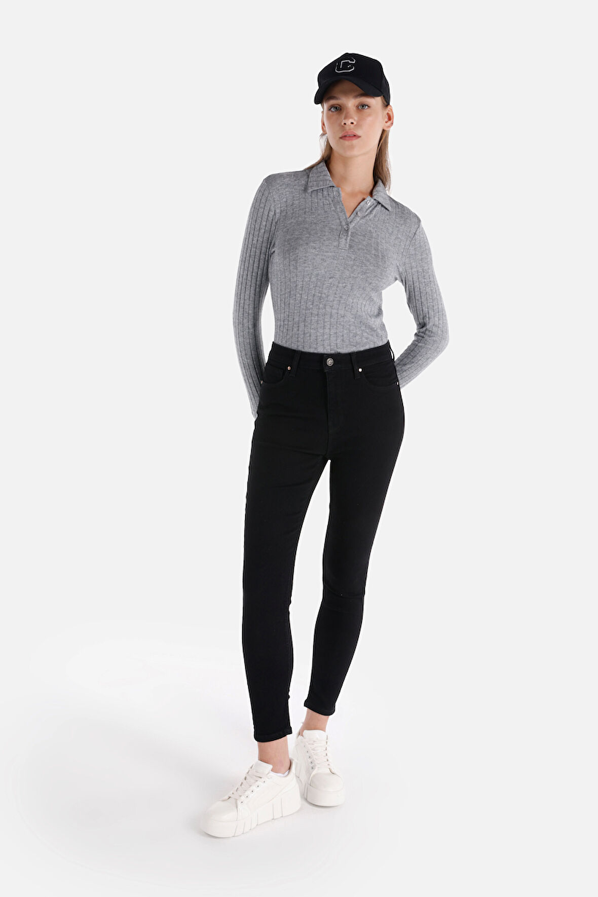 760 Diana Dar Kesim Yüksek Bel Dar Paça Denım Kadın Pantolon Cl1066483