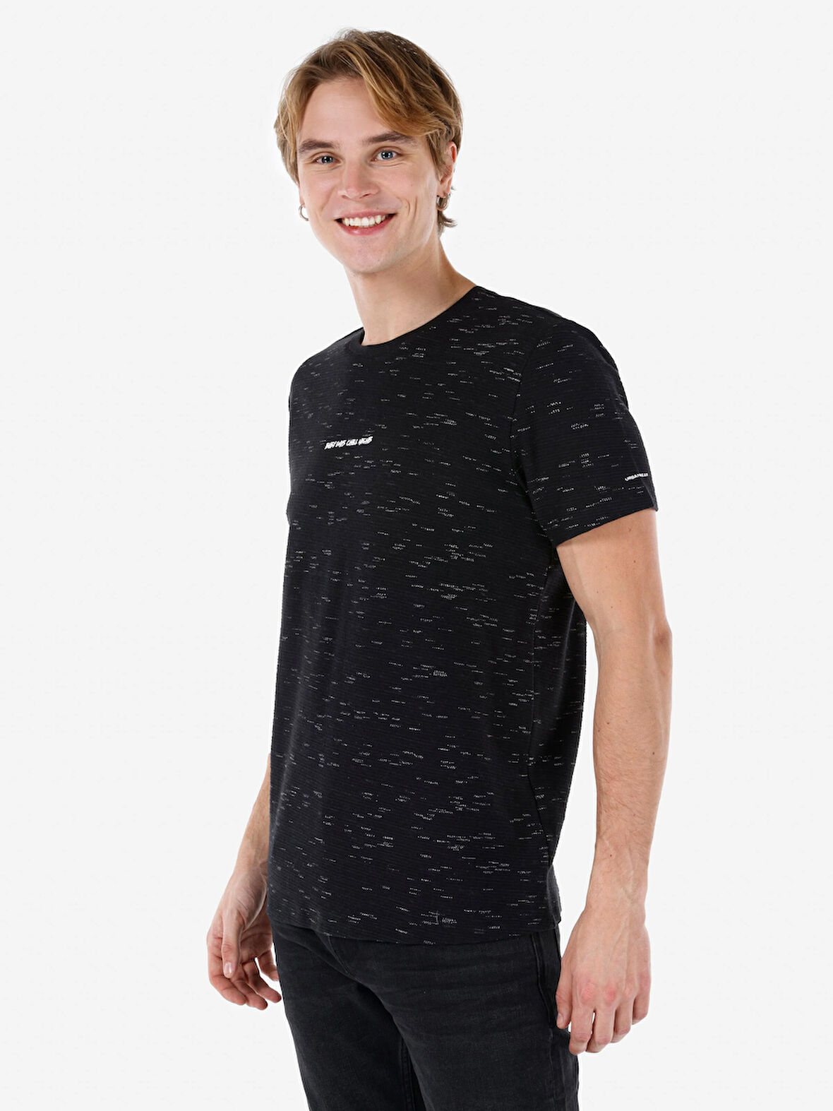 Siyah Erkek Tshirt K.kol