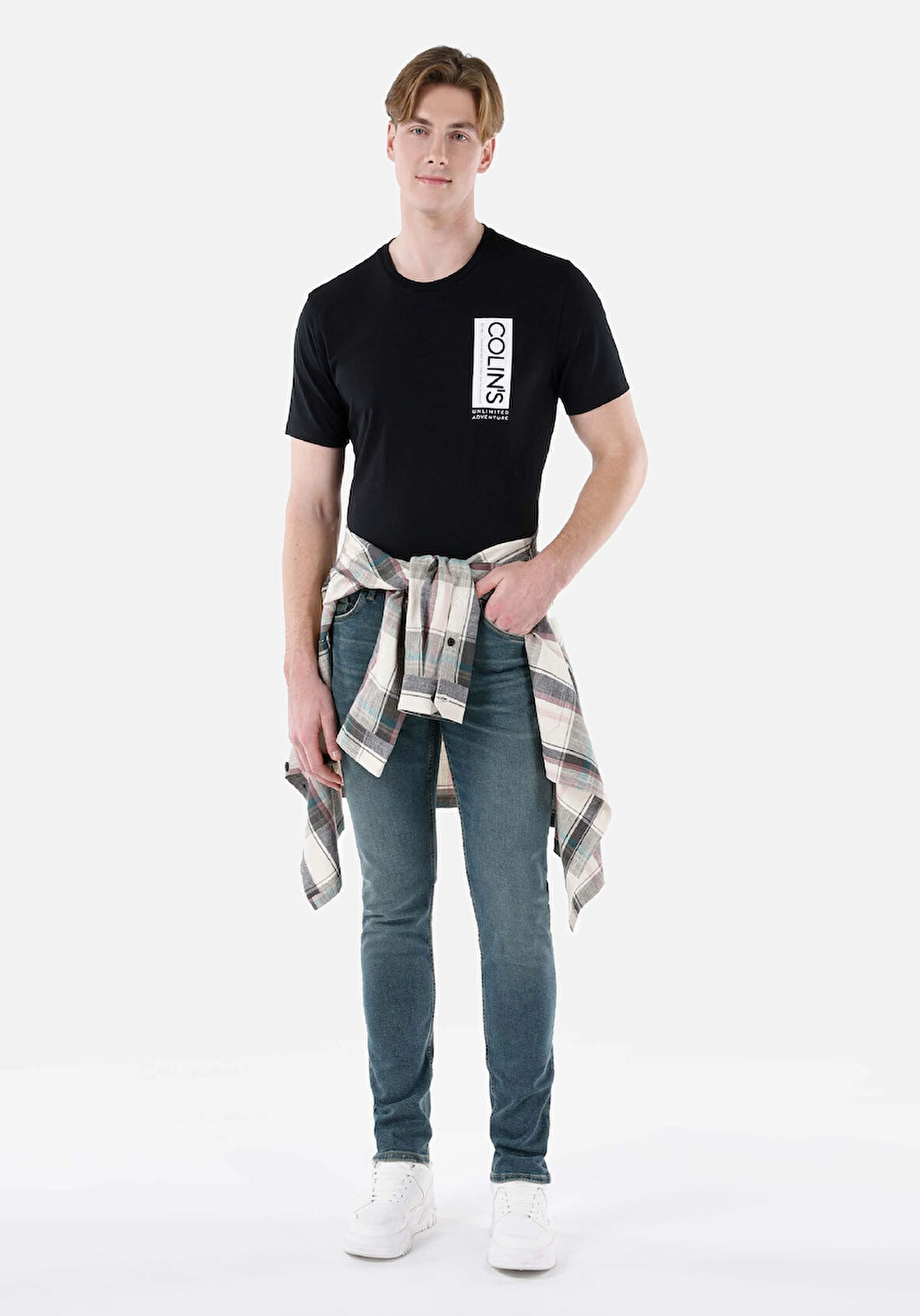 Straight Fit   Erkek Siyah Jean Pantolon