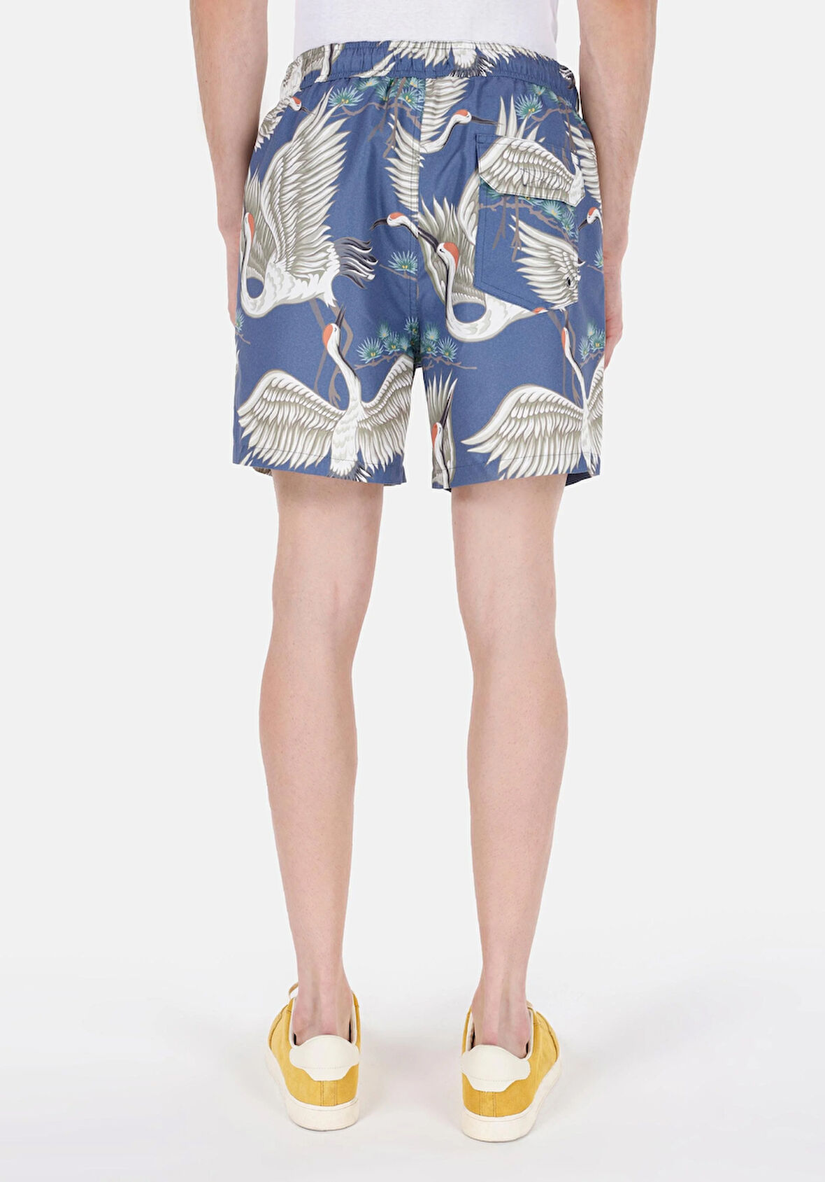 Slim Fit  Erkek Lacivert Deniz Şortu