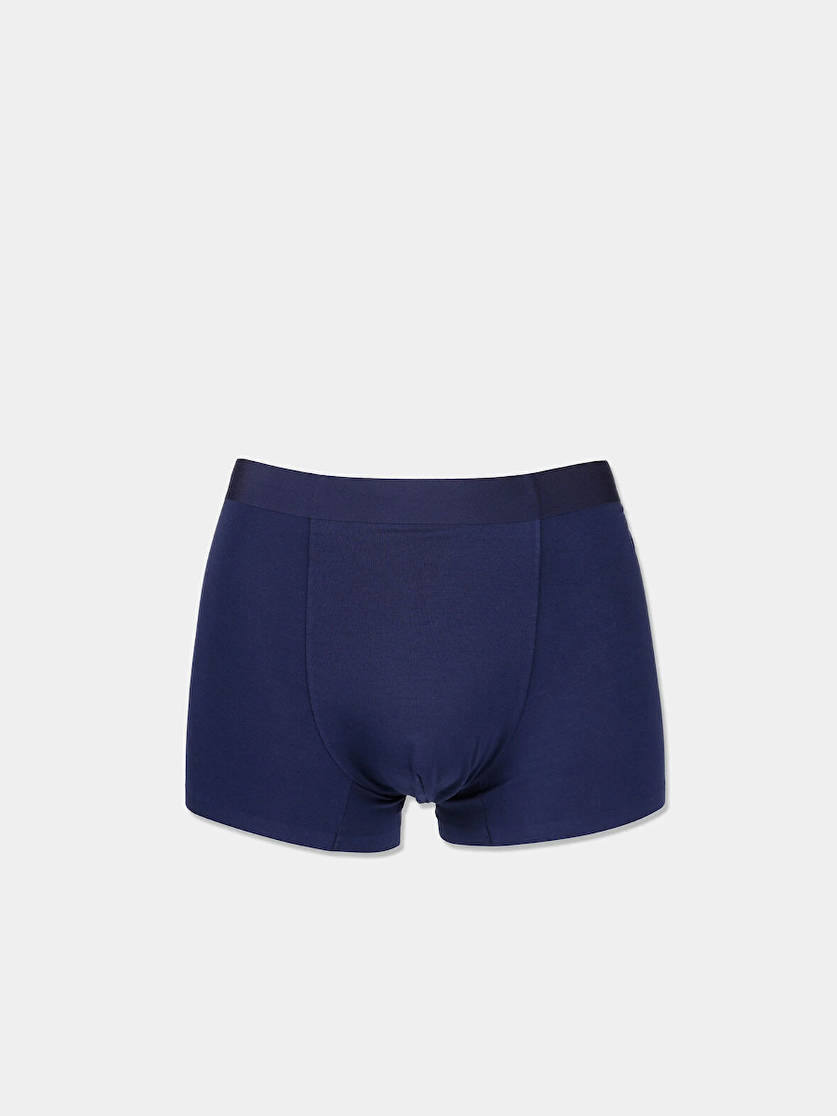 Modern Fit Düz Erkek Lacivert Boxer
