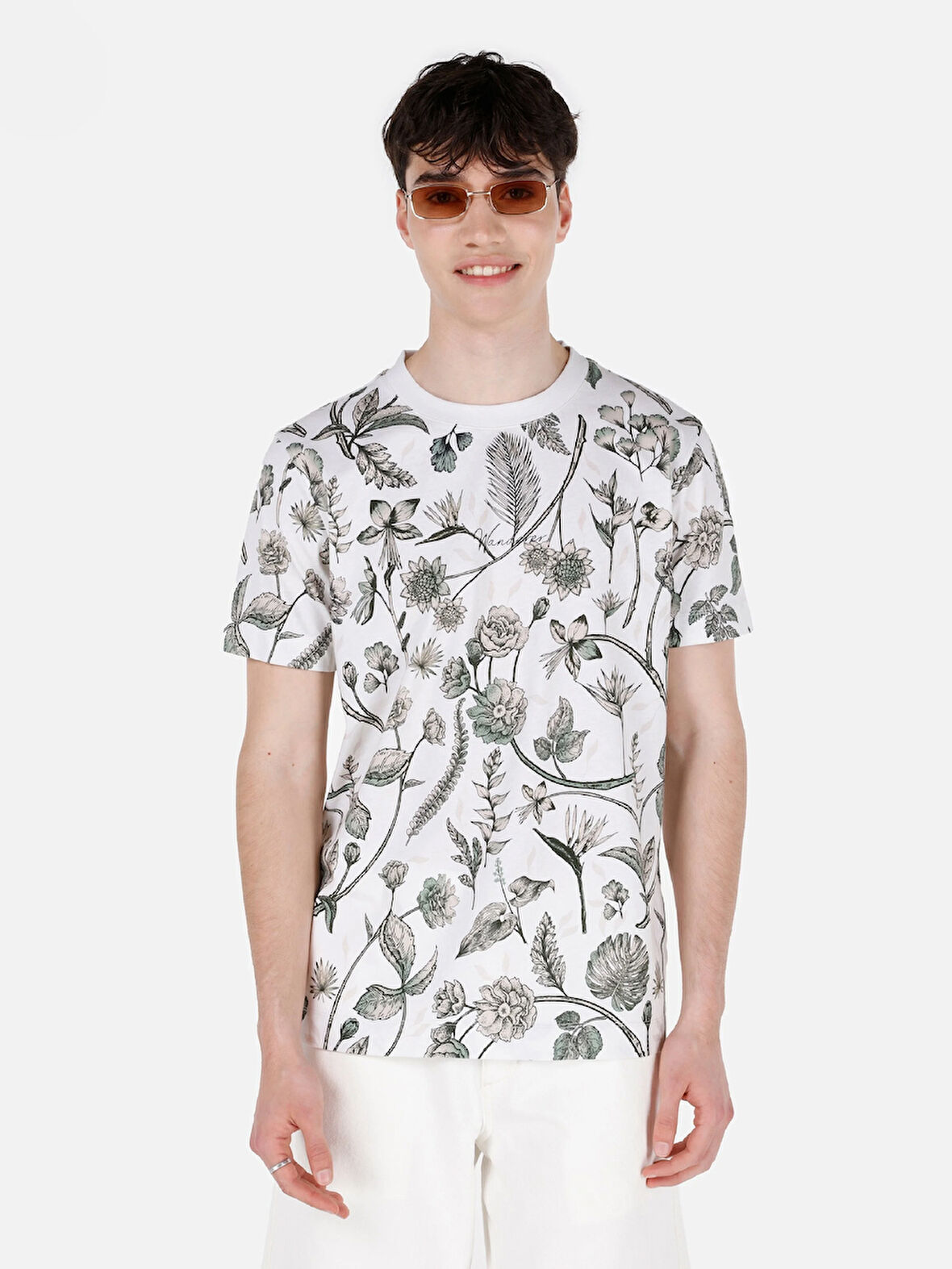 Bej Erkek Tshirt K.kol