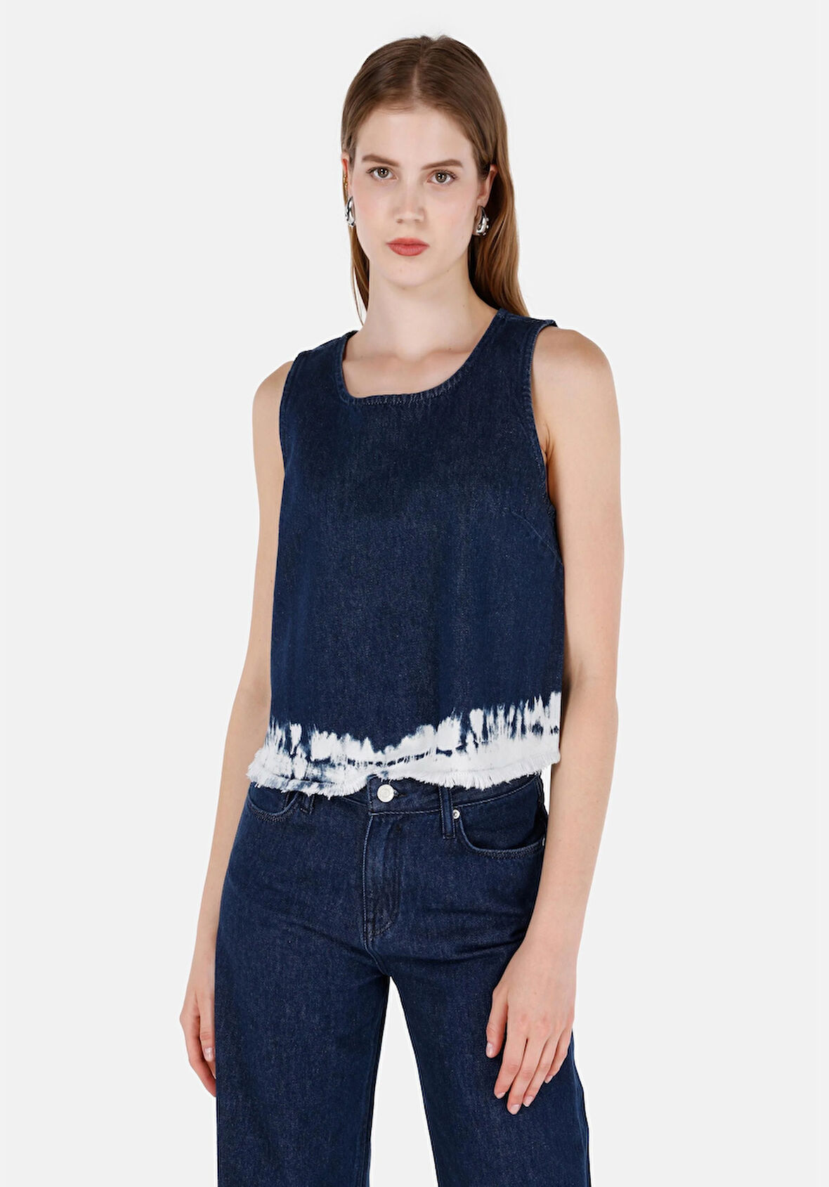 Slim Fit   Kadın Denim Gömlek