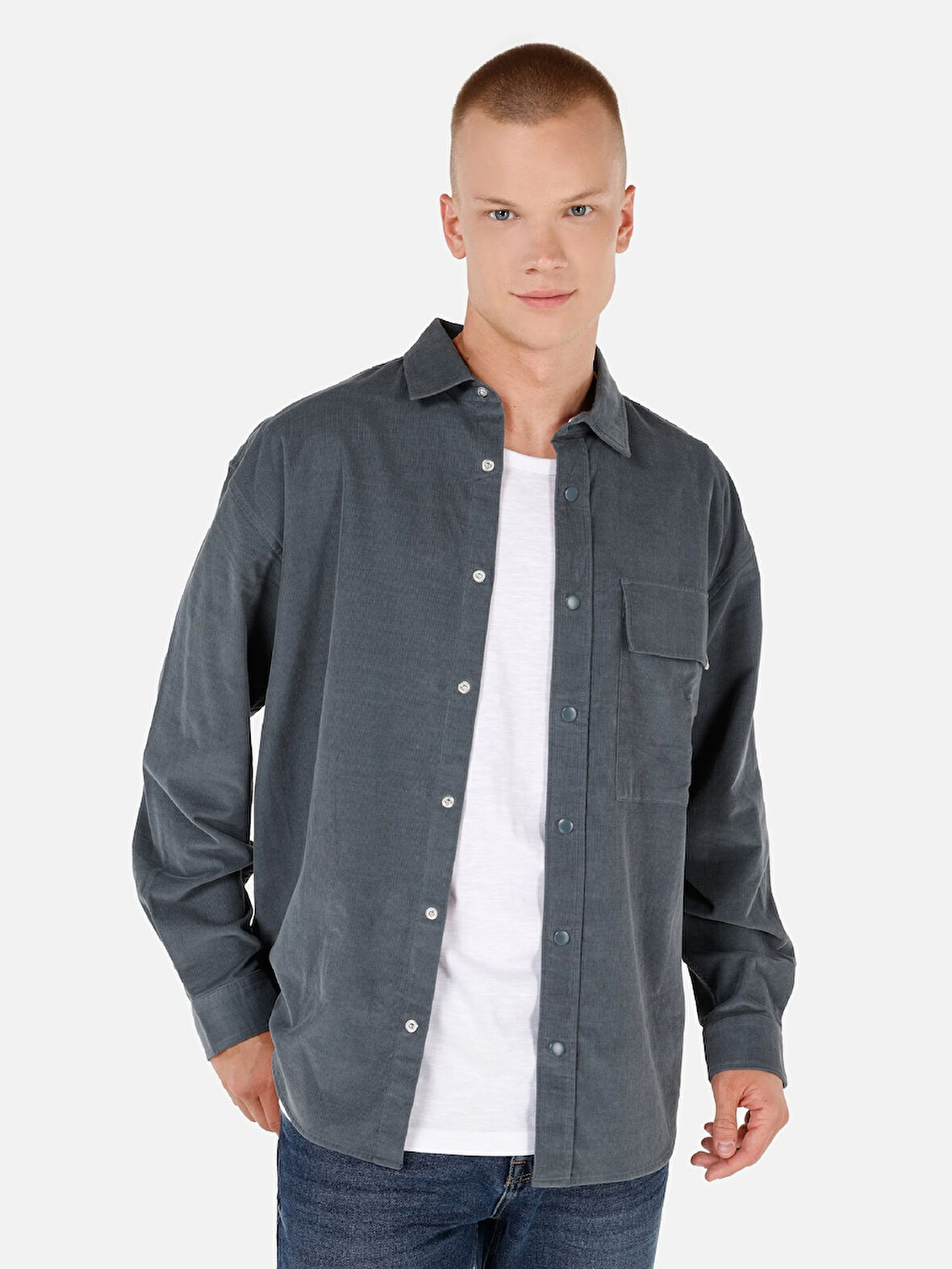 Yeşil Erkek Gömlek U.kol