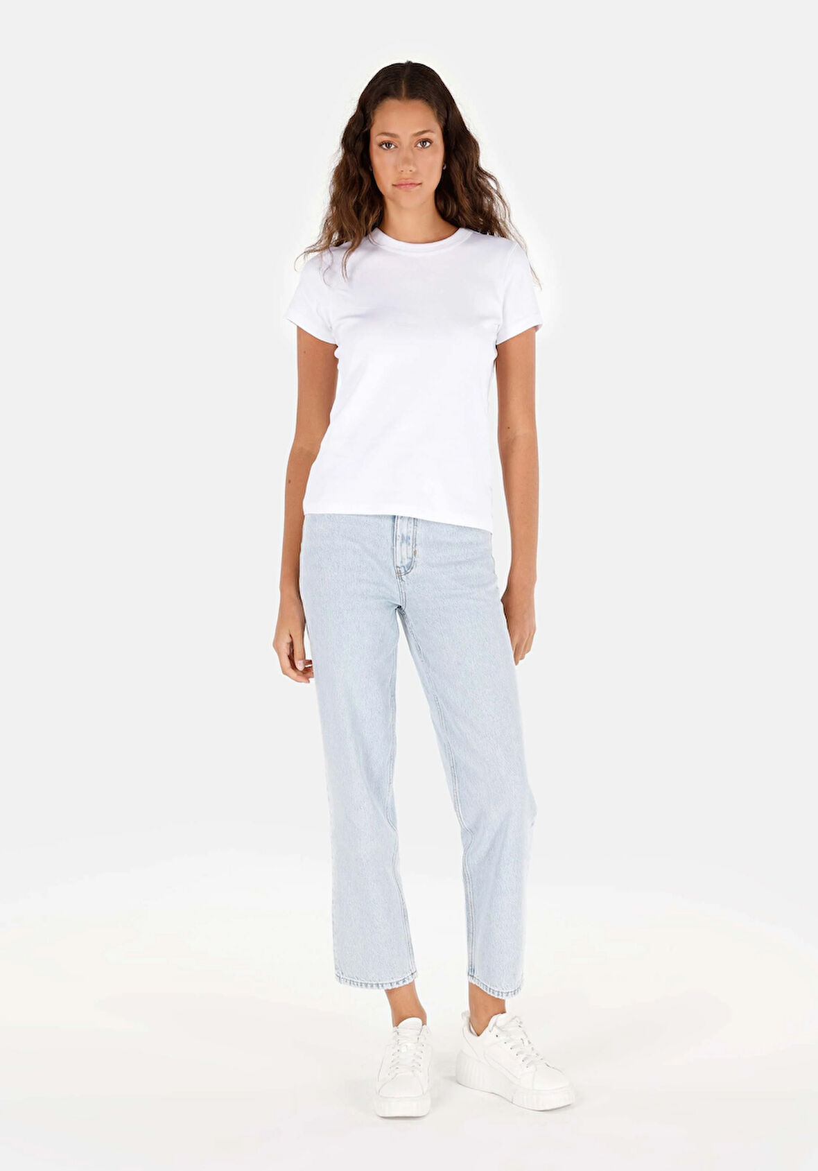 884 Lauren Straight Fit   Kadın Denim Jean Pantolon