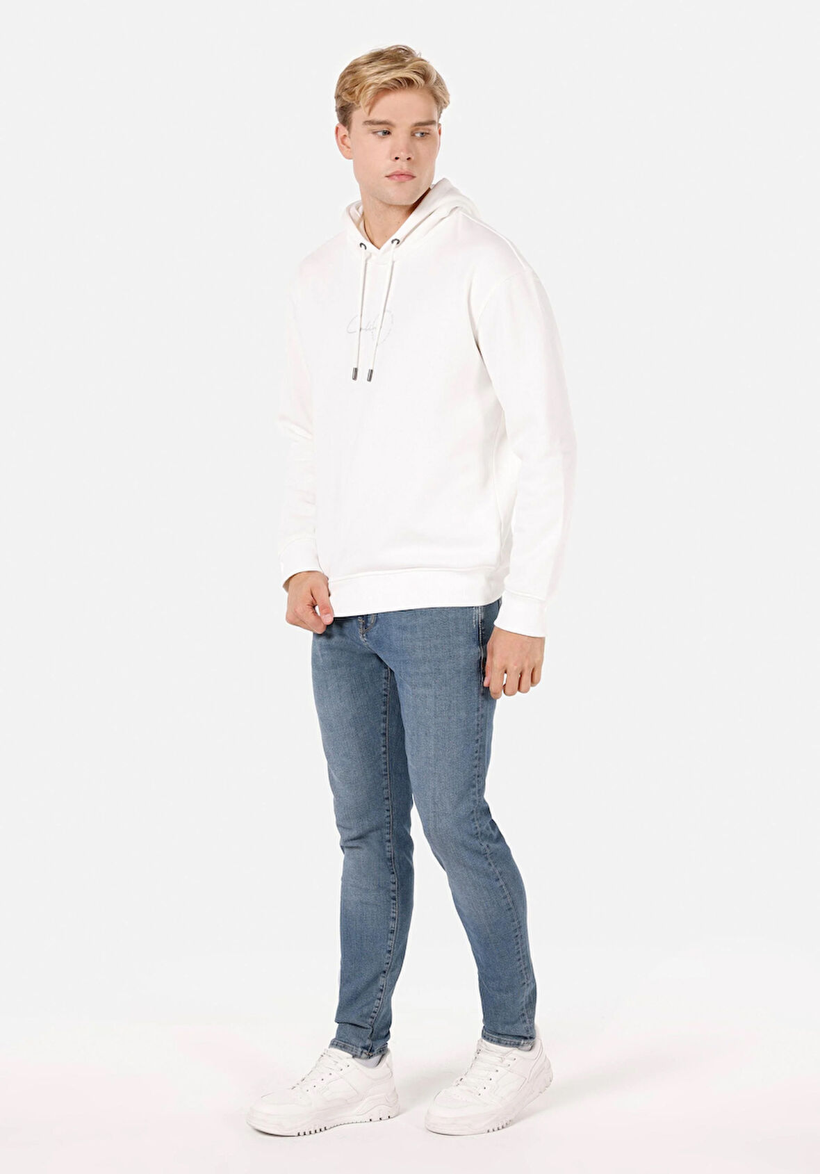 Slim Fit   Erkek Koyu İndigo Jean Pantolon