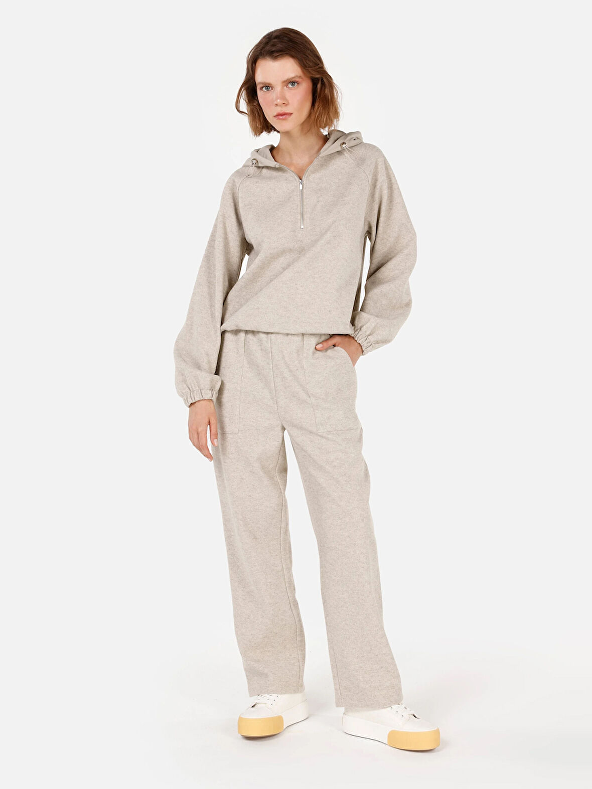 Gri Kadın Eşofman Altı