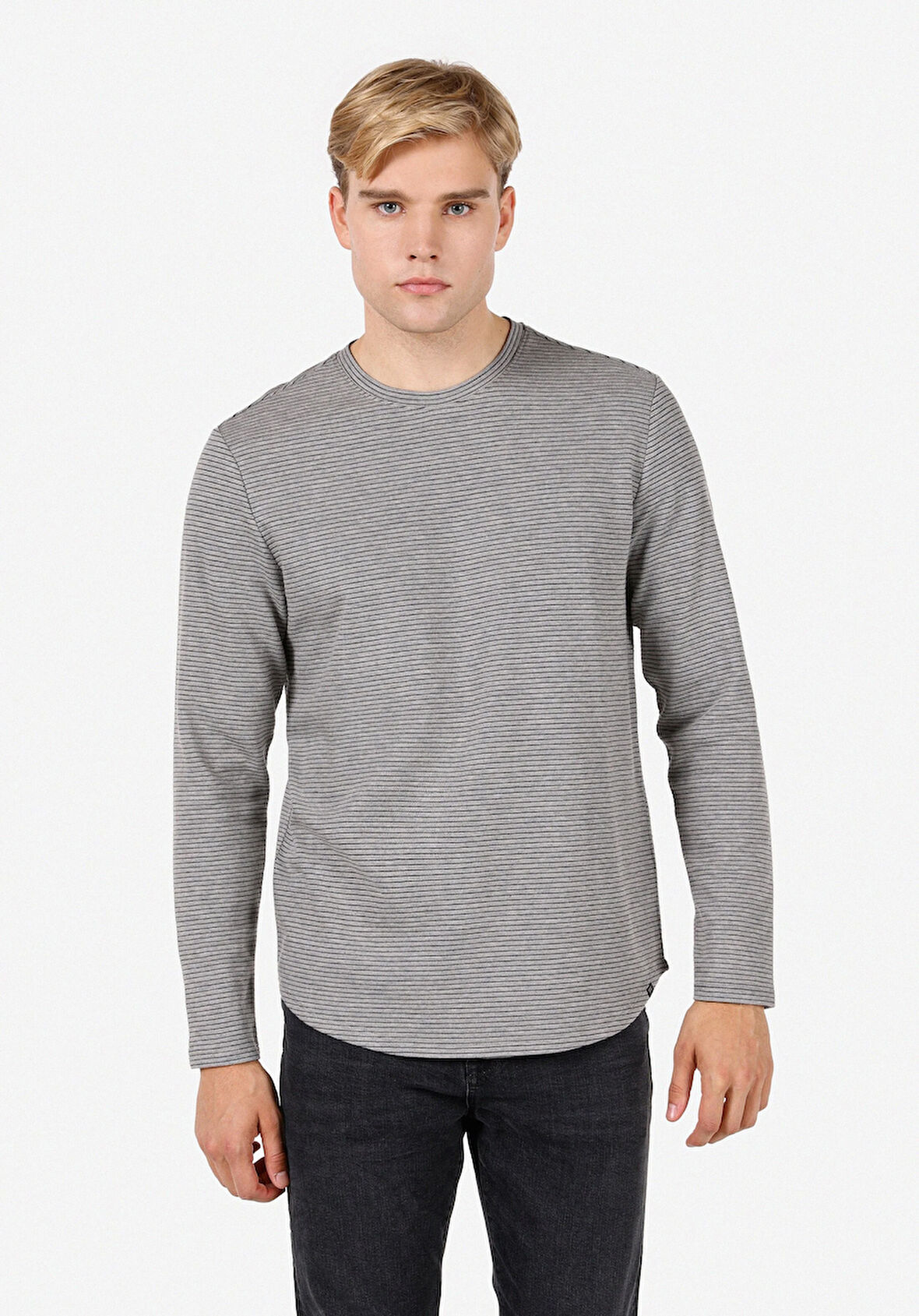 Gri Erkek Tshirt U.kol