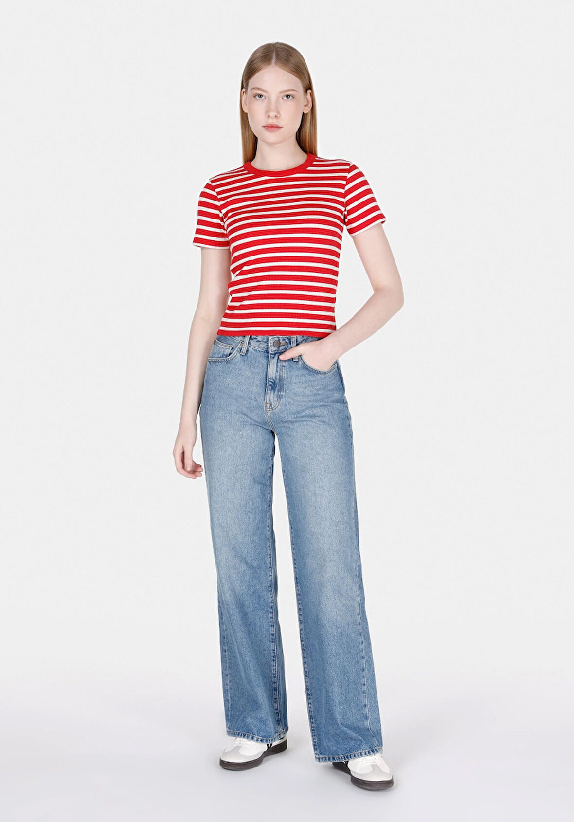 970 Berry Regular Fit   Kadın Denim Jean Pantolon Cl1073218