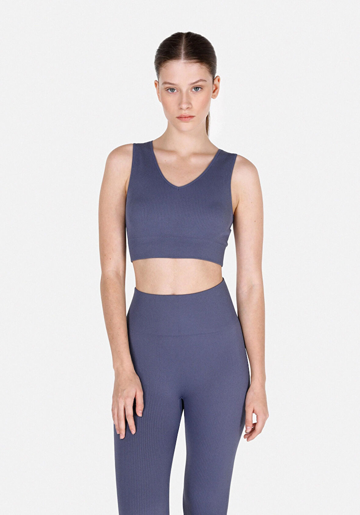 Slim Fit   Kadın Mavi Atlet Cl1073256