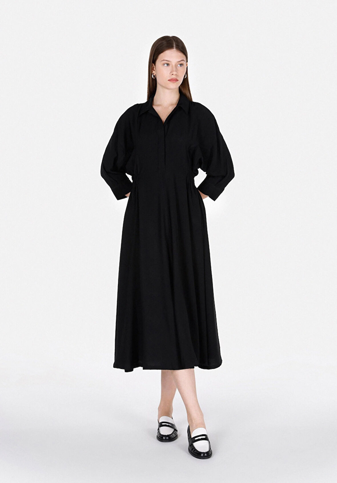 Regular Fit  Kadın Siyah  Elbise Cl1073337