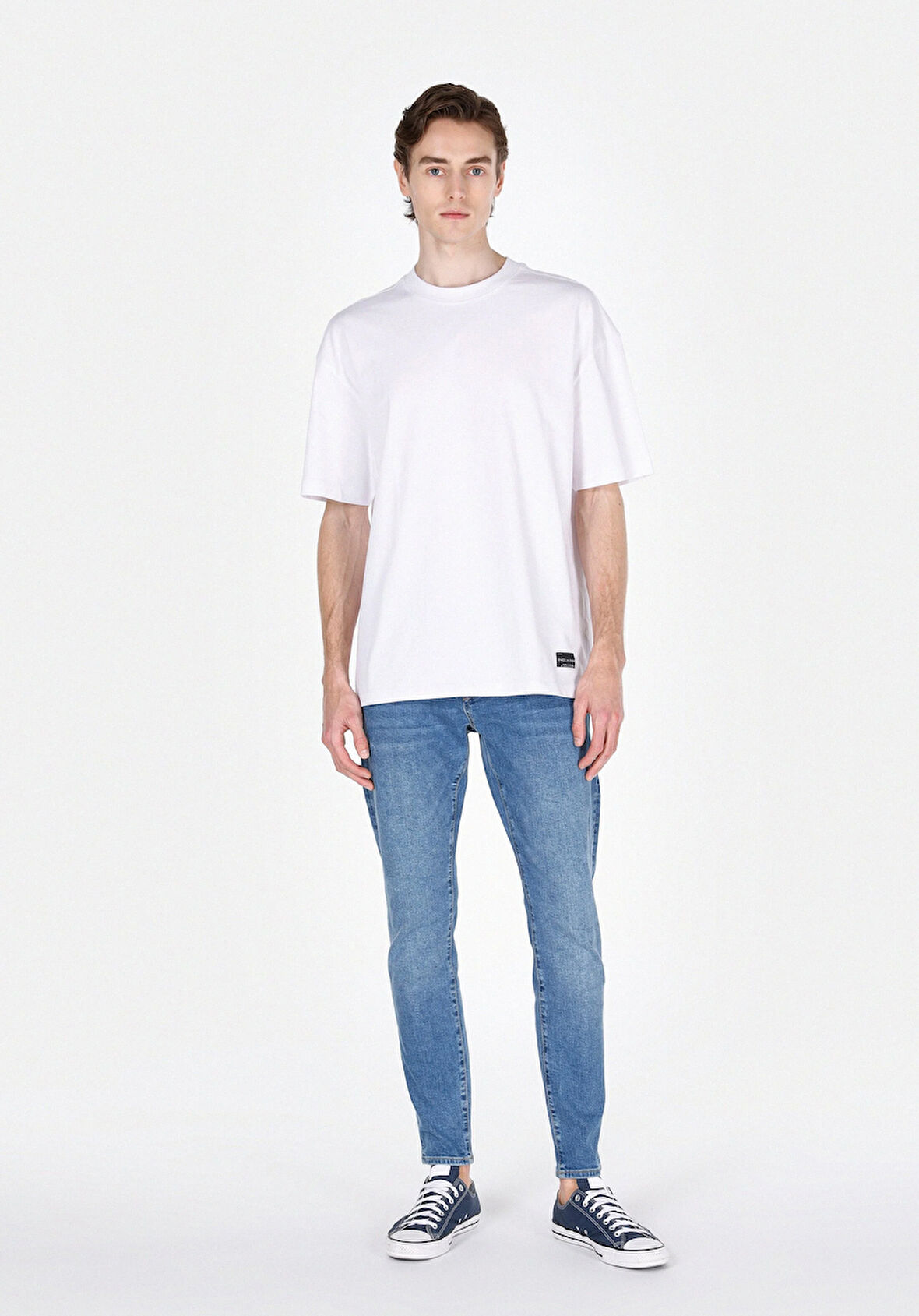 040 Alex Skinny Fit Düşük Bel Dar Paça Erkek Denim Jean Pantolon Cl1073696