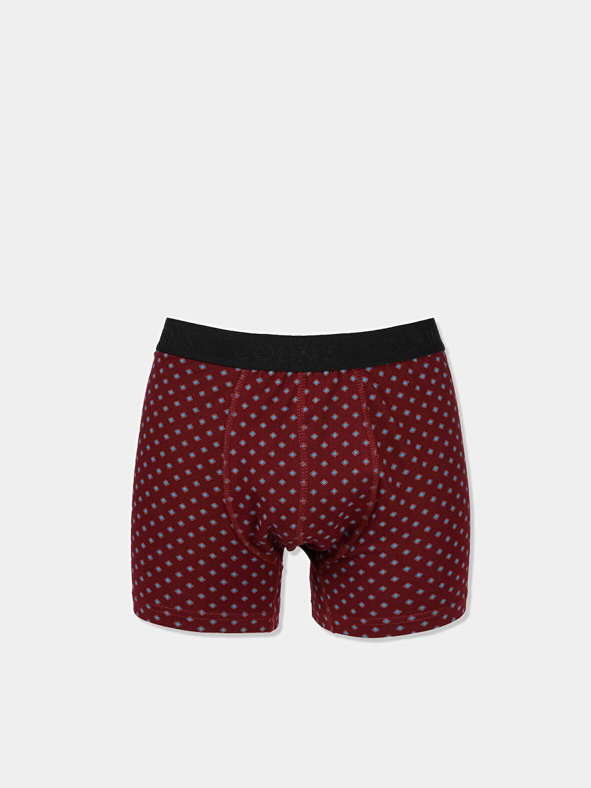 Modern Fit Baskılı Erkek Bordo Boxer Cl1073722