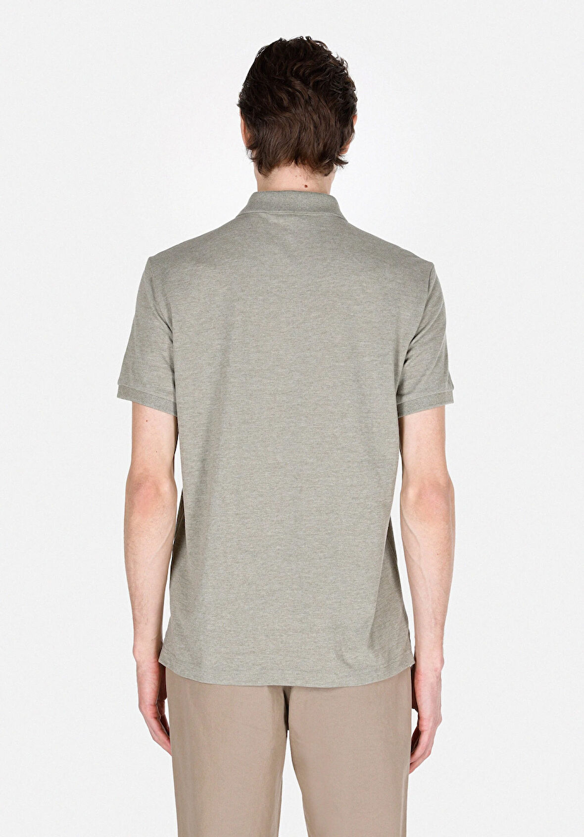 Regular Fit Polo Yaka Düz Erkek  Kısa Kol Tişört Cl1073960