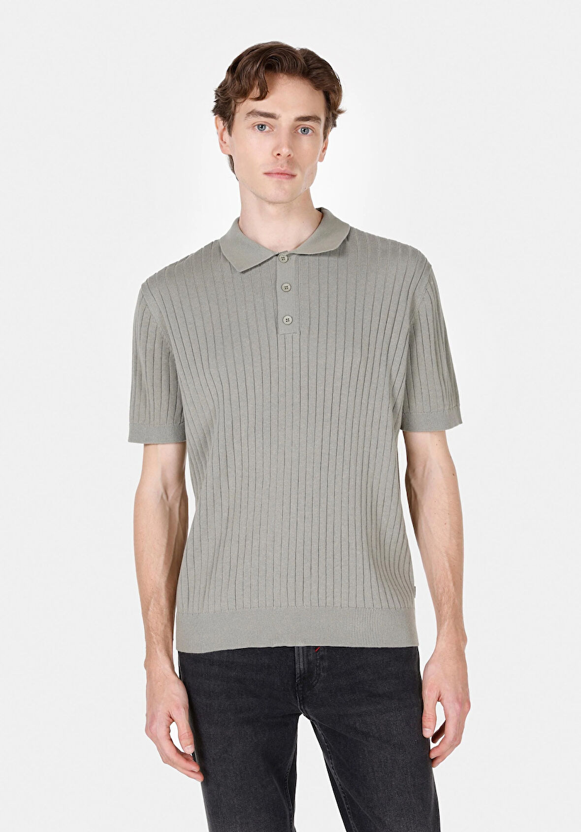 Regular Fit   Erkek Yeşil  Kazak Cl1073995