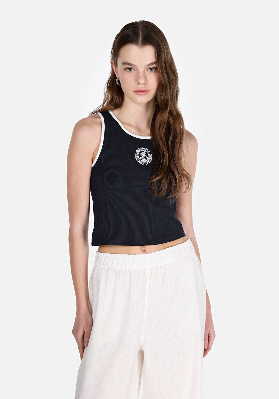 Slim Fit   Kadın Lacivert Atlet