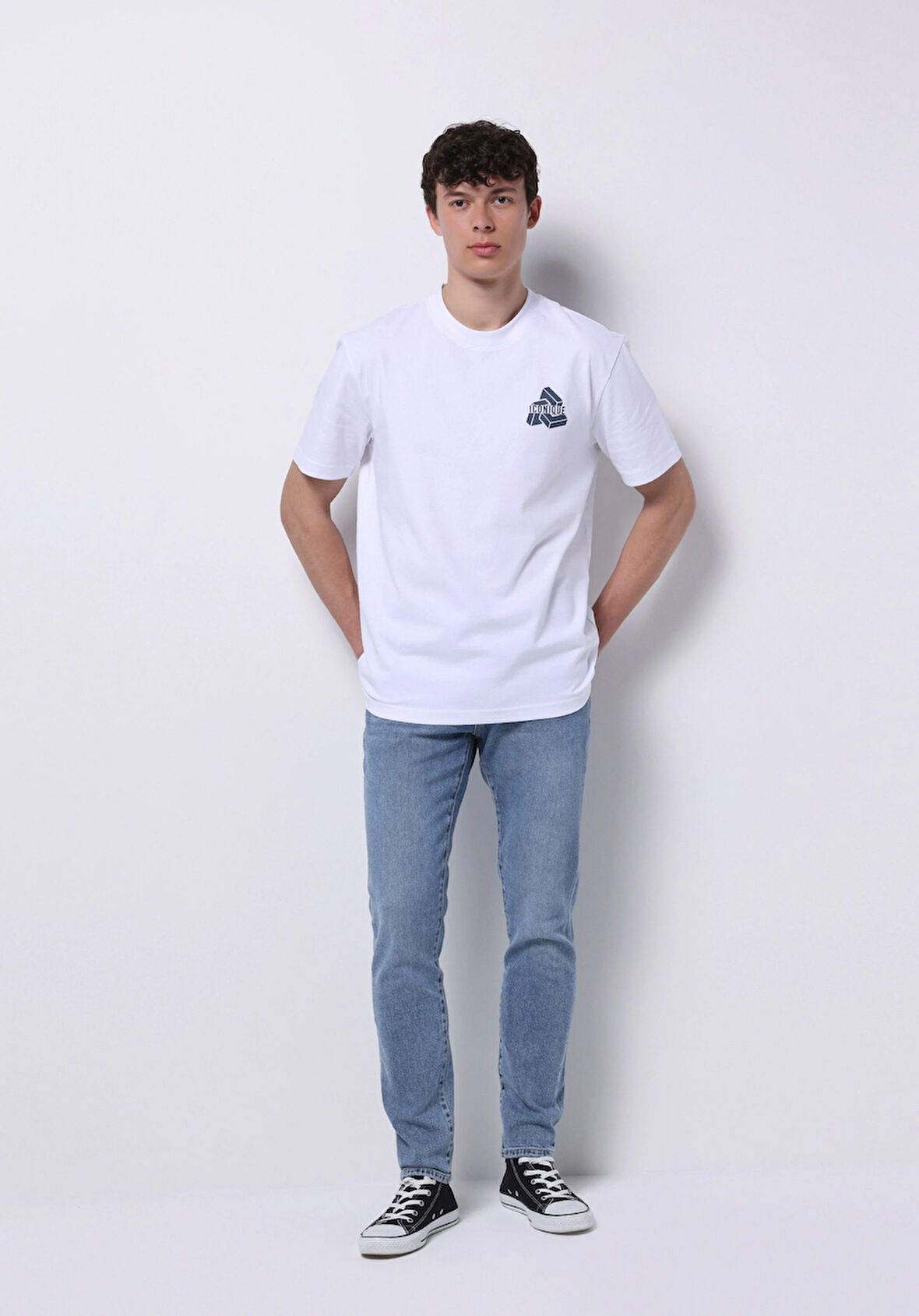 Slim Fit   Erkek İndigo Jean Pantolon