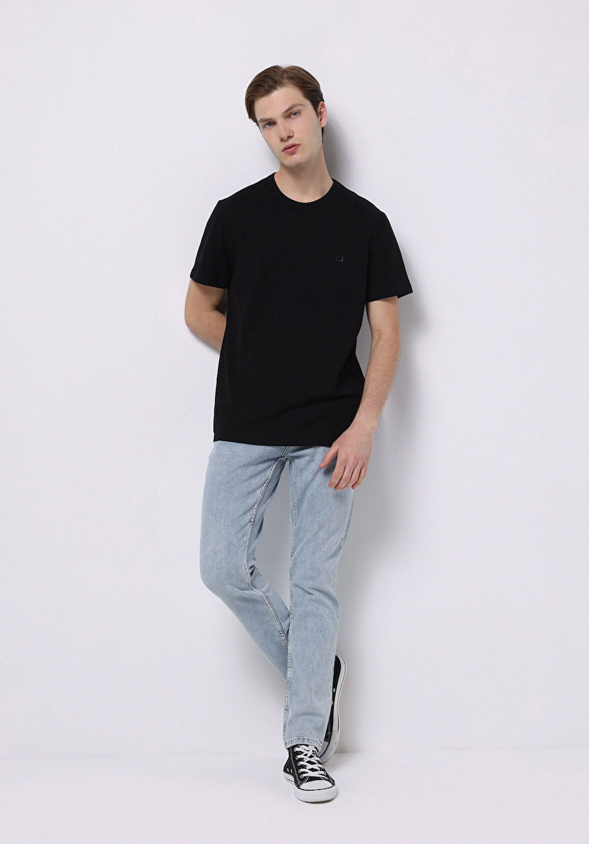 Straight Fit Düşük Bel Düz Paça Erkek İndigo Jean Pantolon