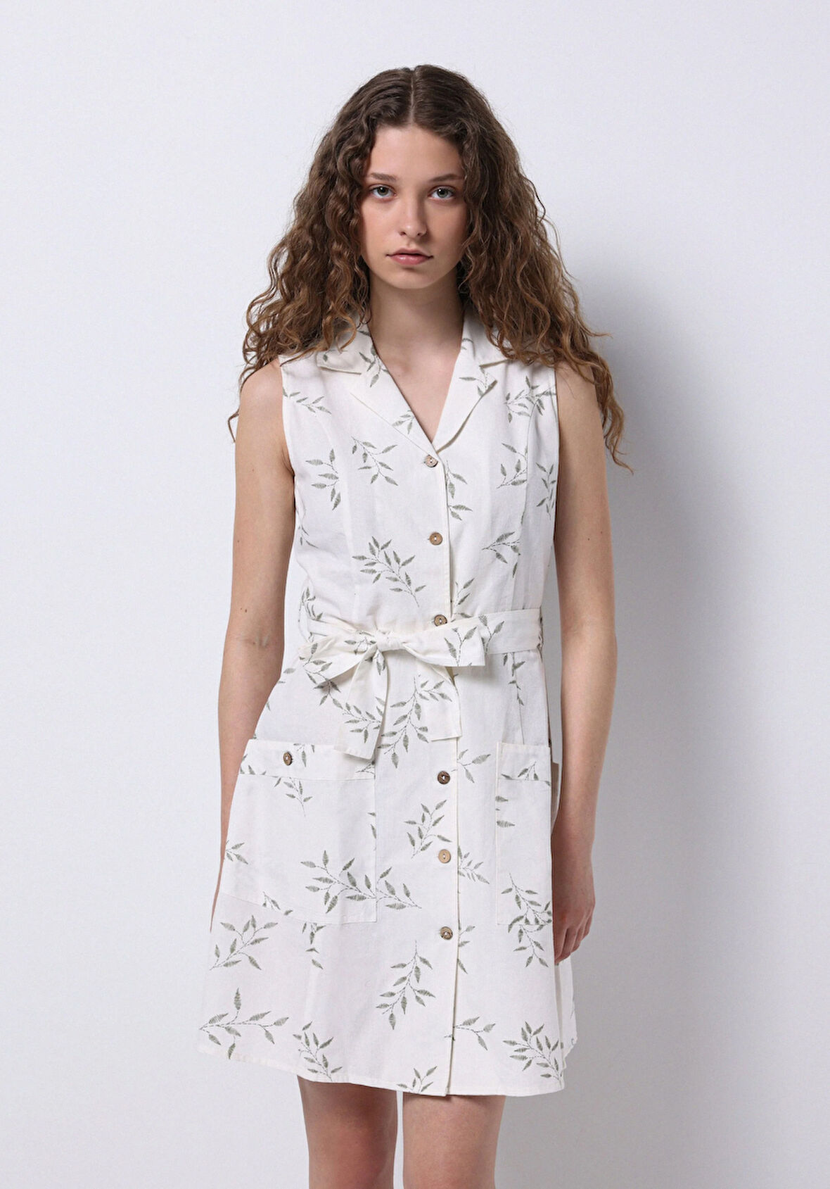 Regular Fit  Kadın Ekru  Elbise