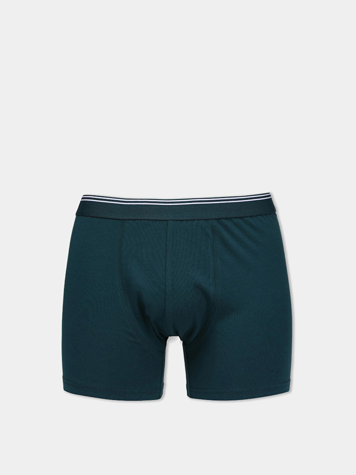 Modern Fit Düz Erkek Yeşil Boxer