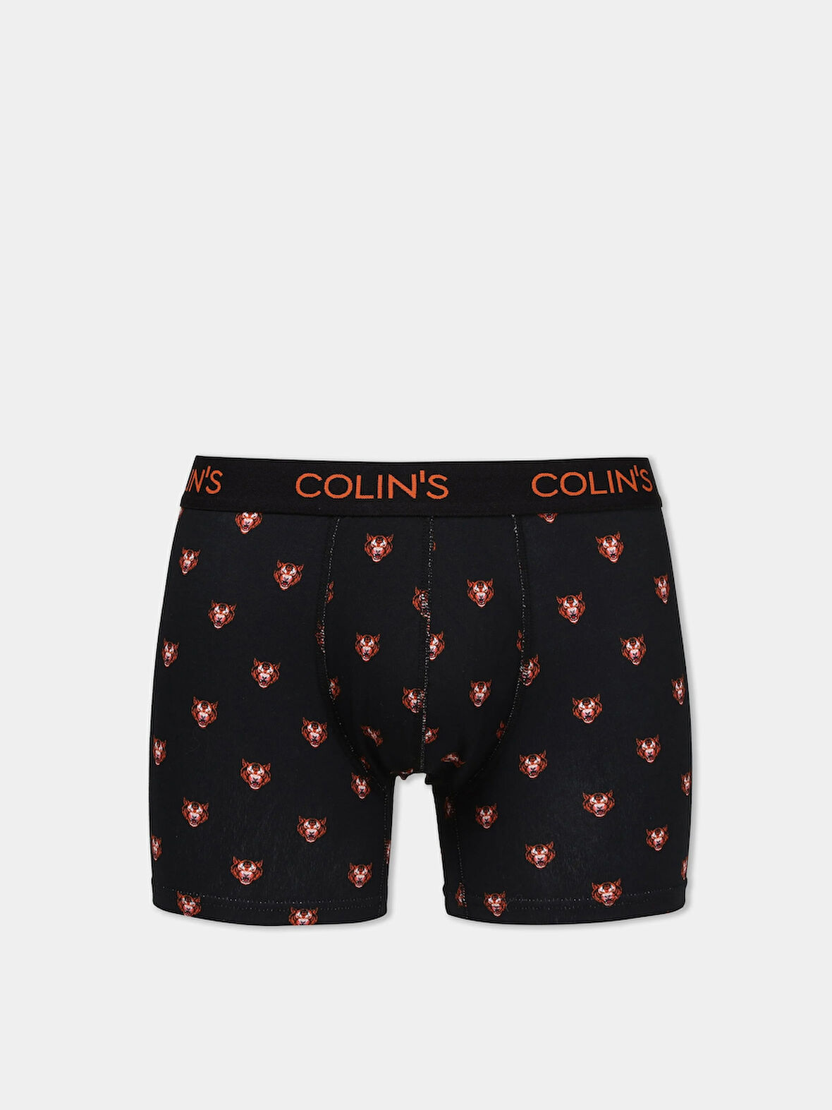 Modern Fit Baskılı Erkek Siyah Boxer