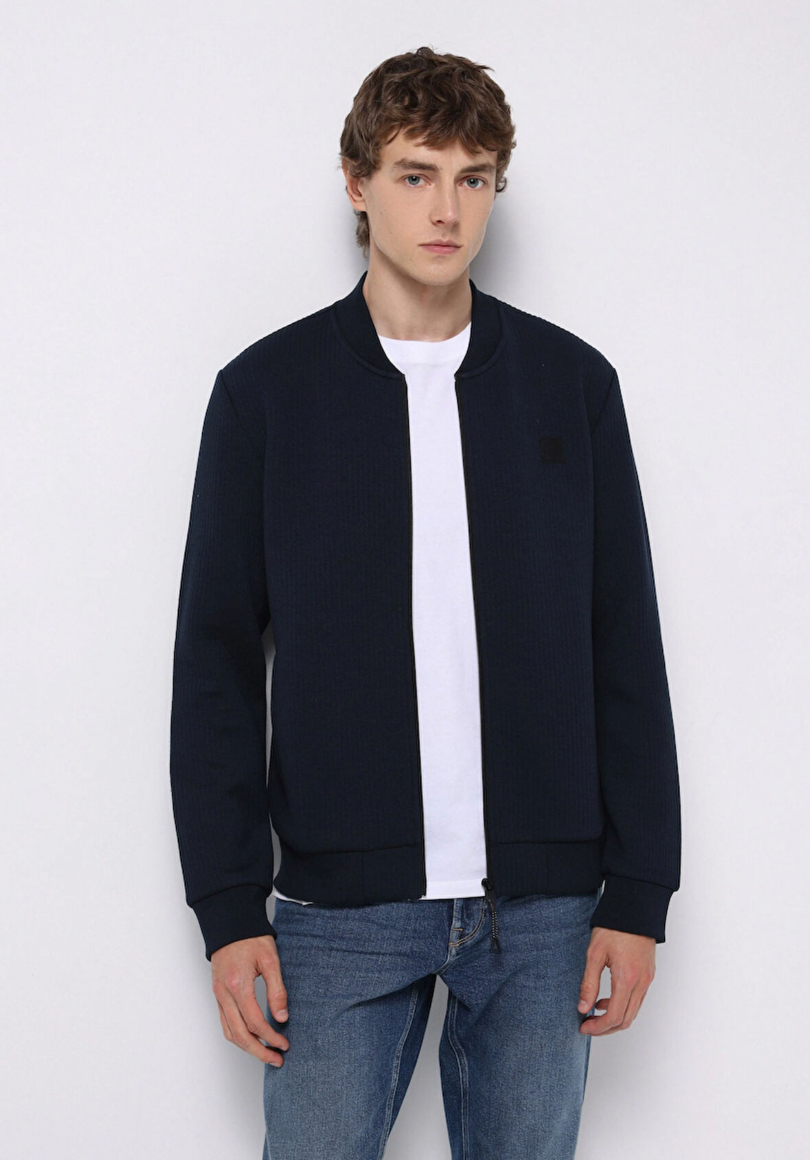Slim Fit    Erkek Lacivert Ceket