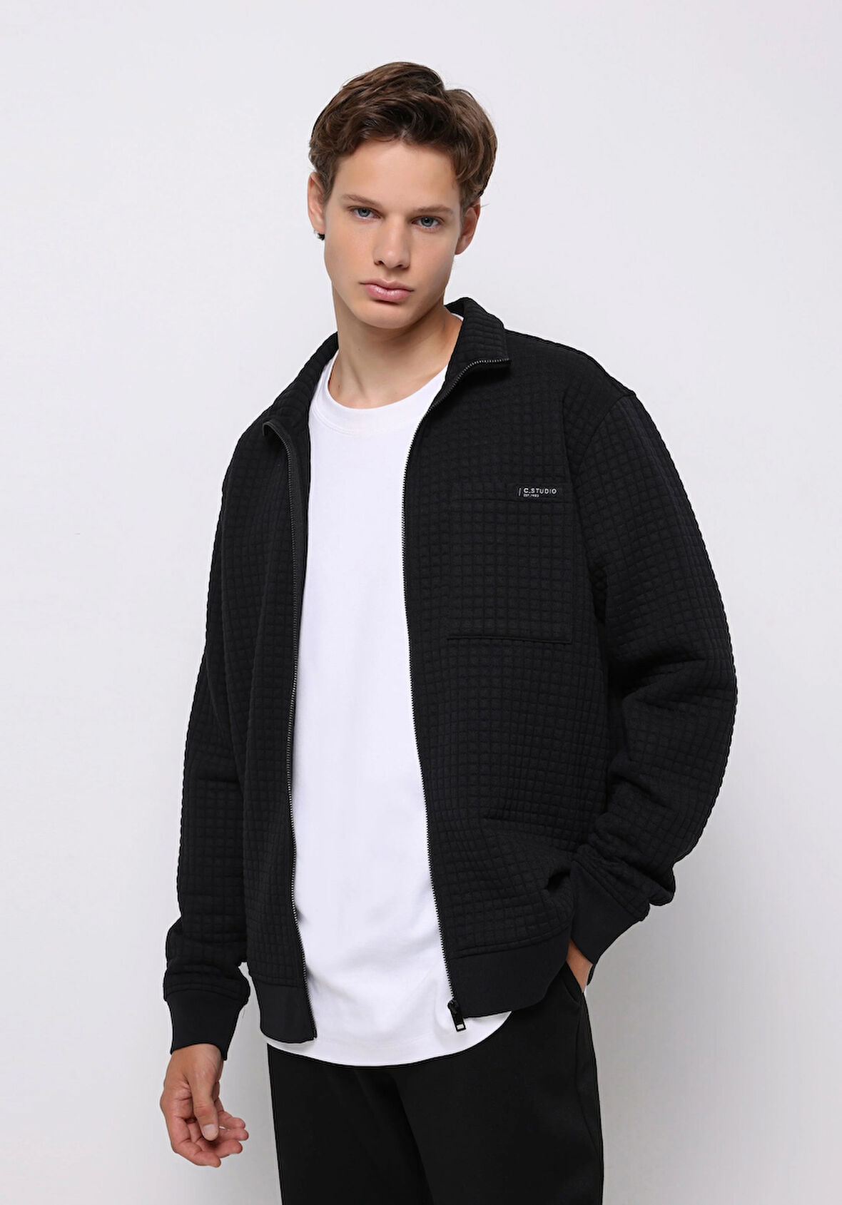 Regular Fit    Erkek Siyah Ceket