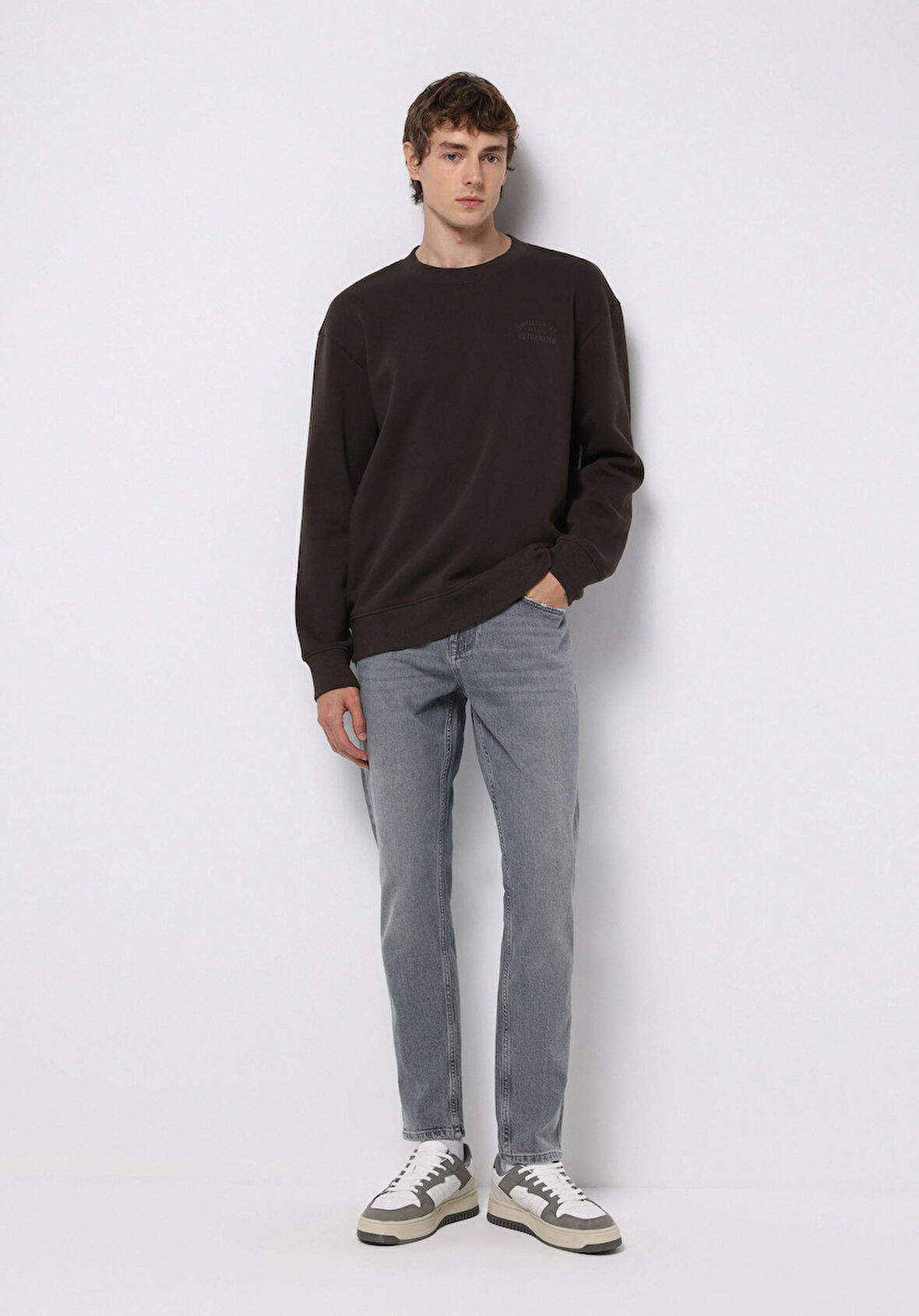 Regular Fit   Erkek Açik İndigo Jean Pantolon