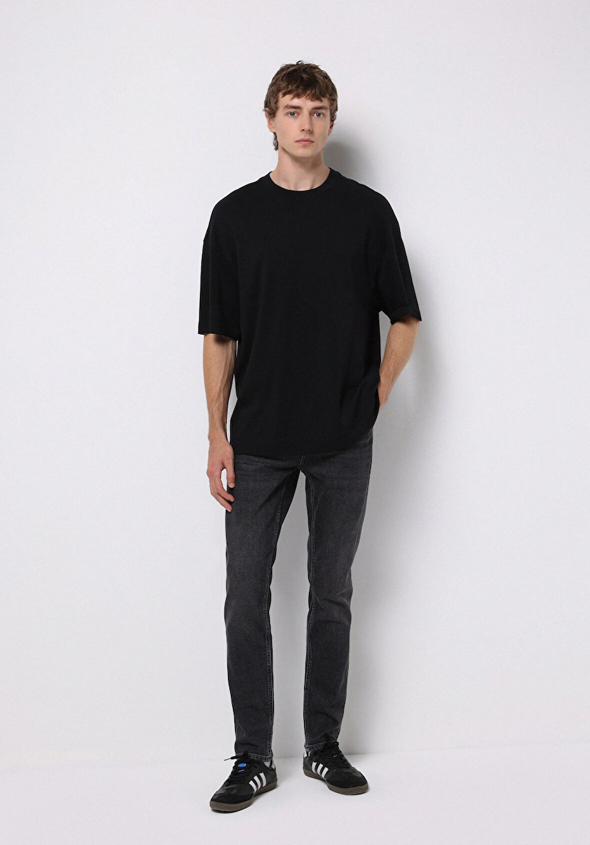 Straight Fit   Erkek Siyah Jean Pantolon