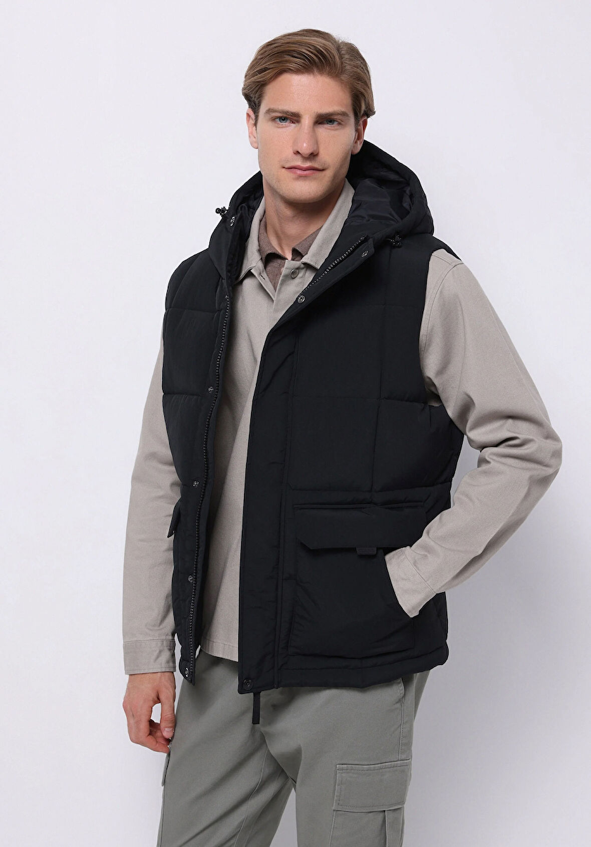 Regular Fit     Erkek Lacivert Yelek