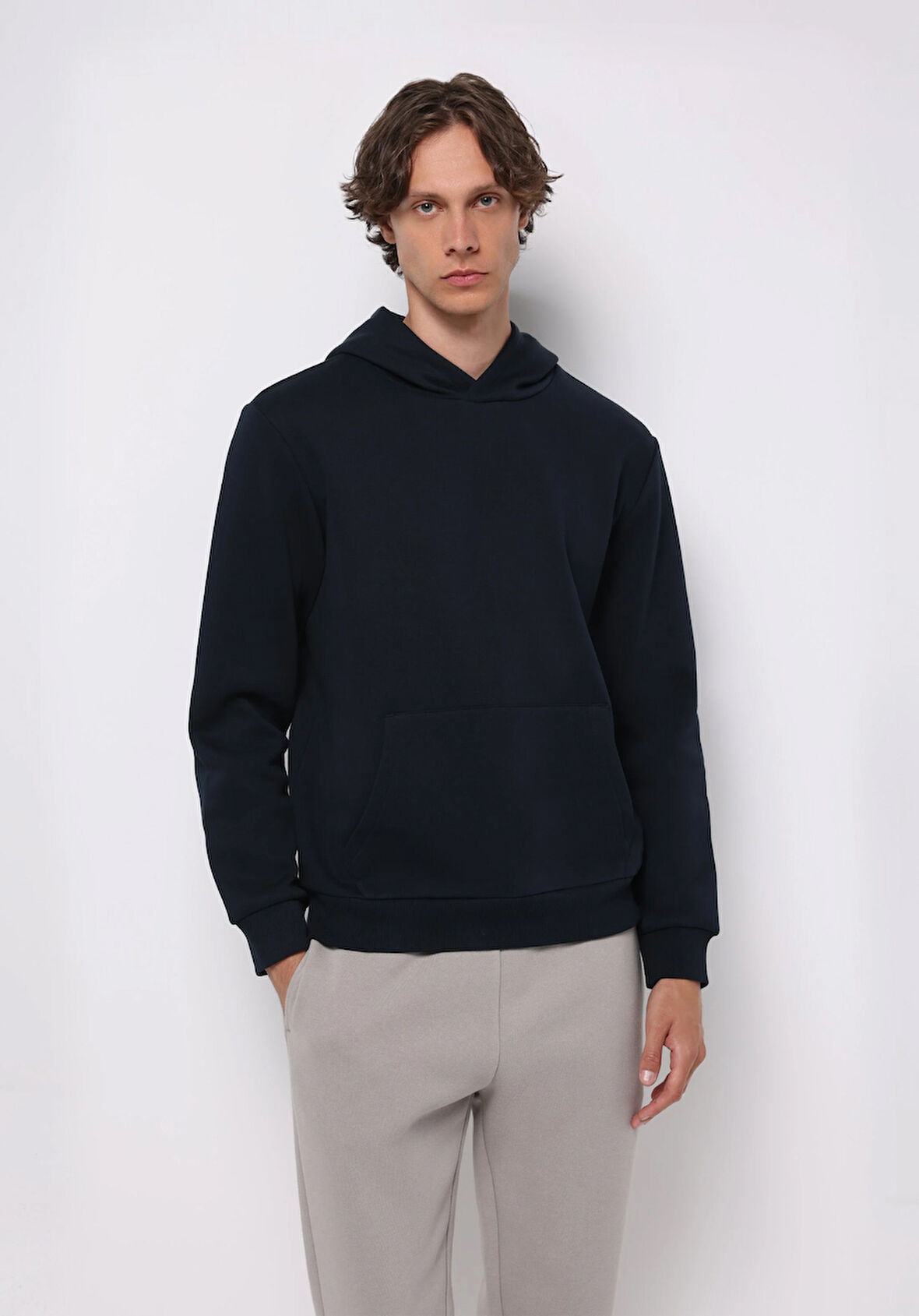 Regular Fit   Erkek Lacivert Sweatshirt