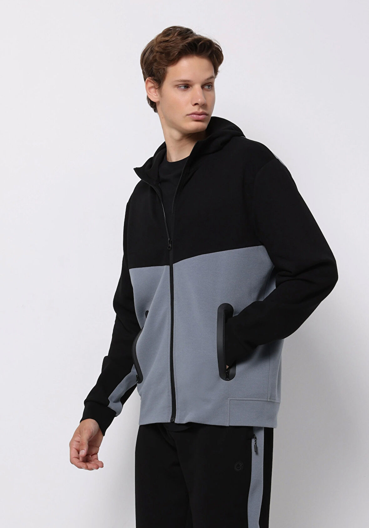 Regular Fit   Erkek Siyah Sweatshirt