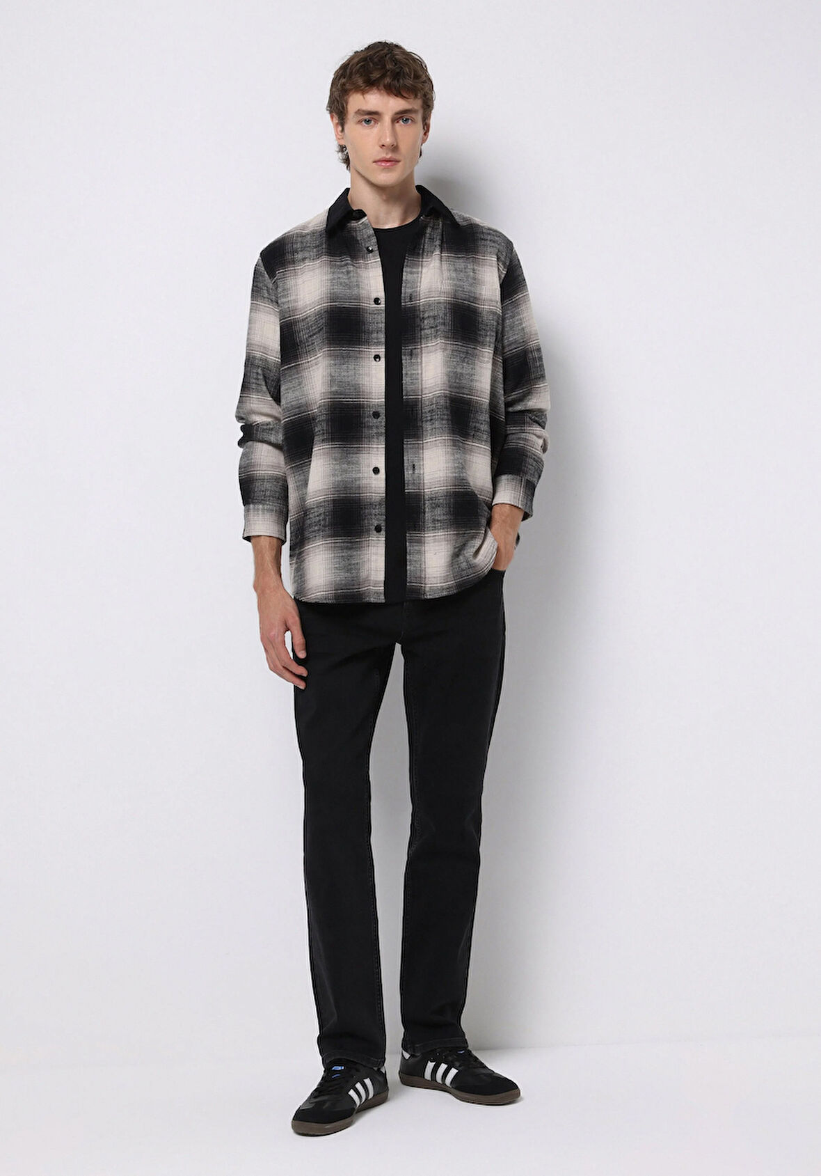 Regular Fit   Erkek Lacivert Jean Pantolon