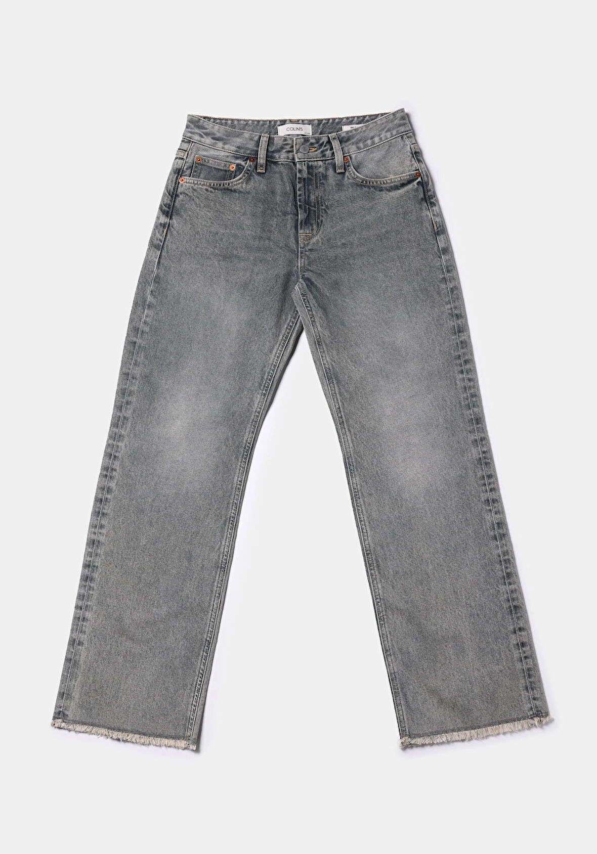 Straight Fit   Kadın İndigo Jean Pantolon