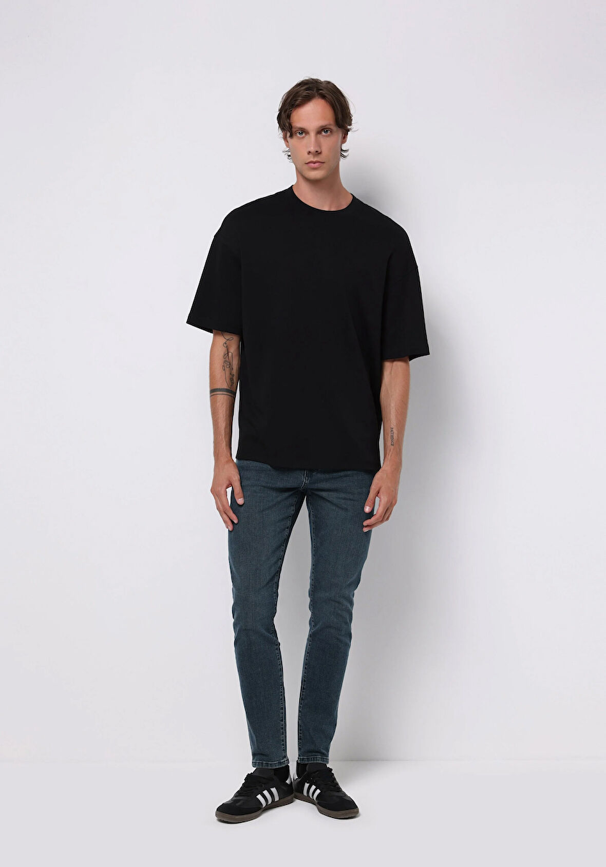 Slim Fit   Erkek İndigo Jean Pantolon