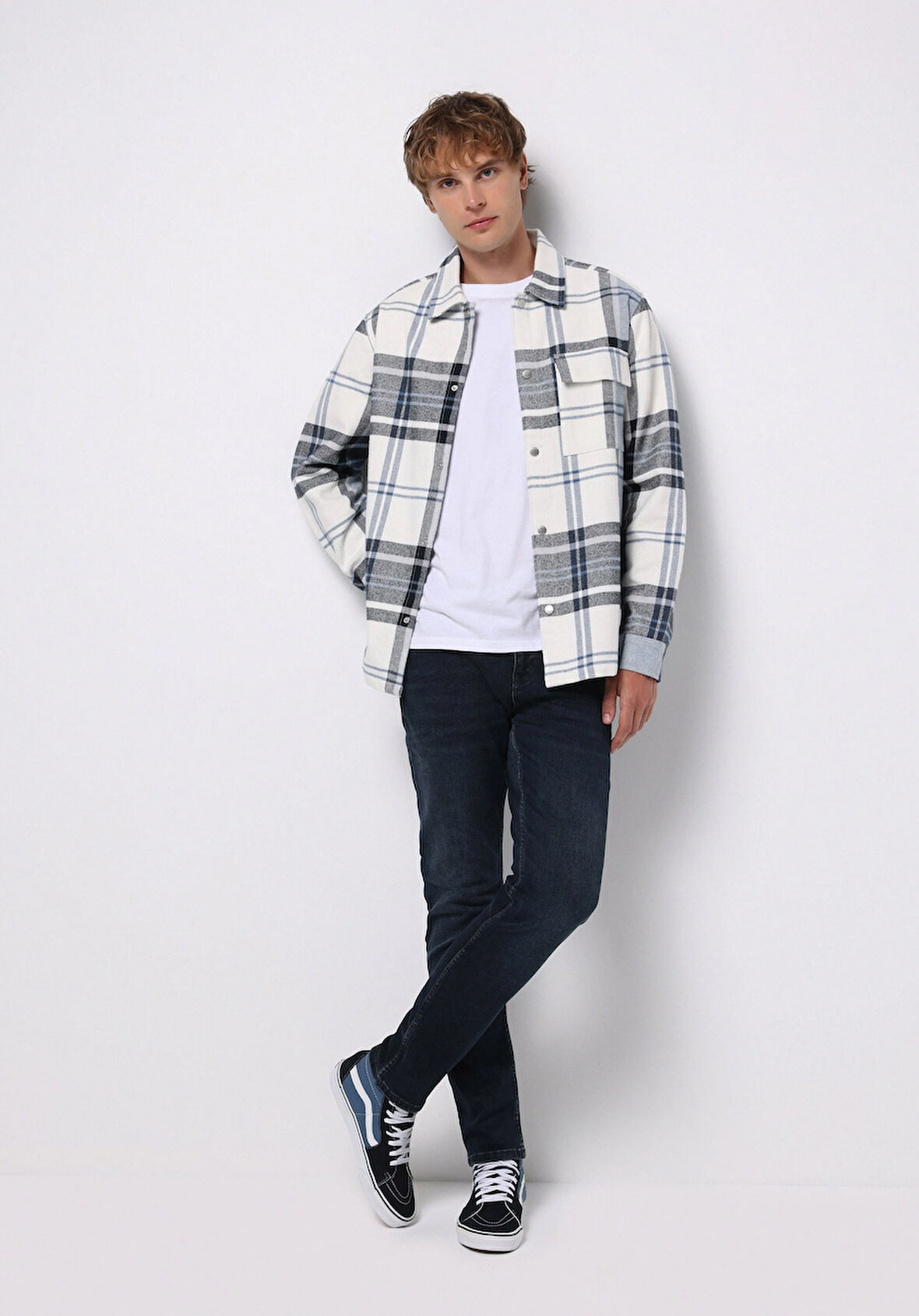 Straight Fit   Erkek İndigo Jean Pantolon