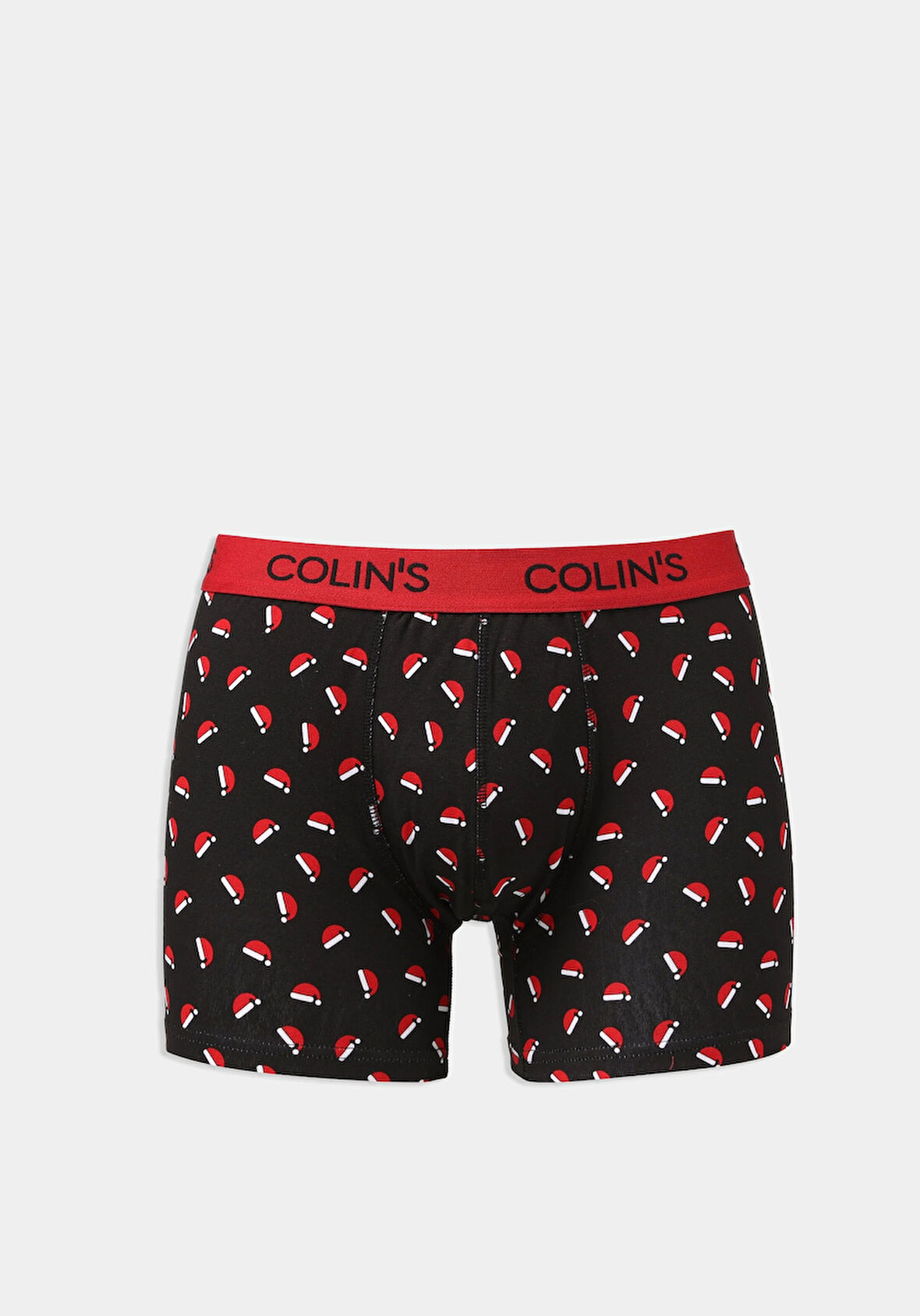 Modern Fit Baskılı Erkek Siyah Boxer