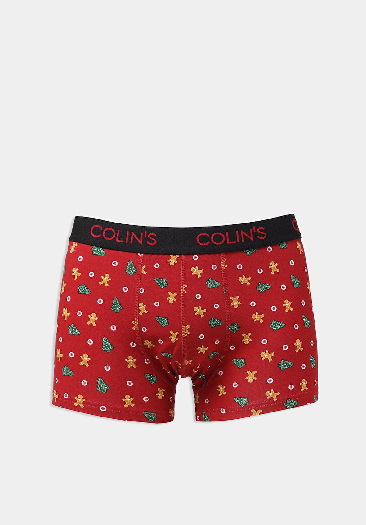 Modern Fit Baskılı Erkek Kirmizi Boxer